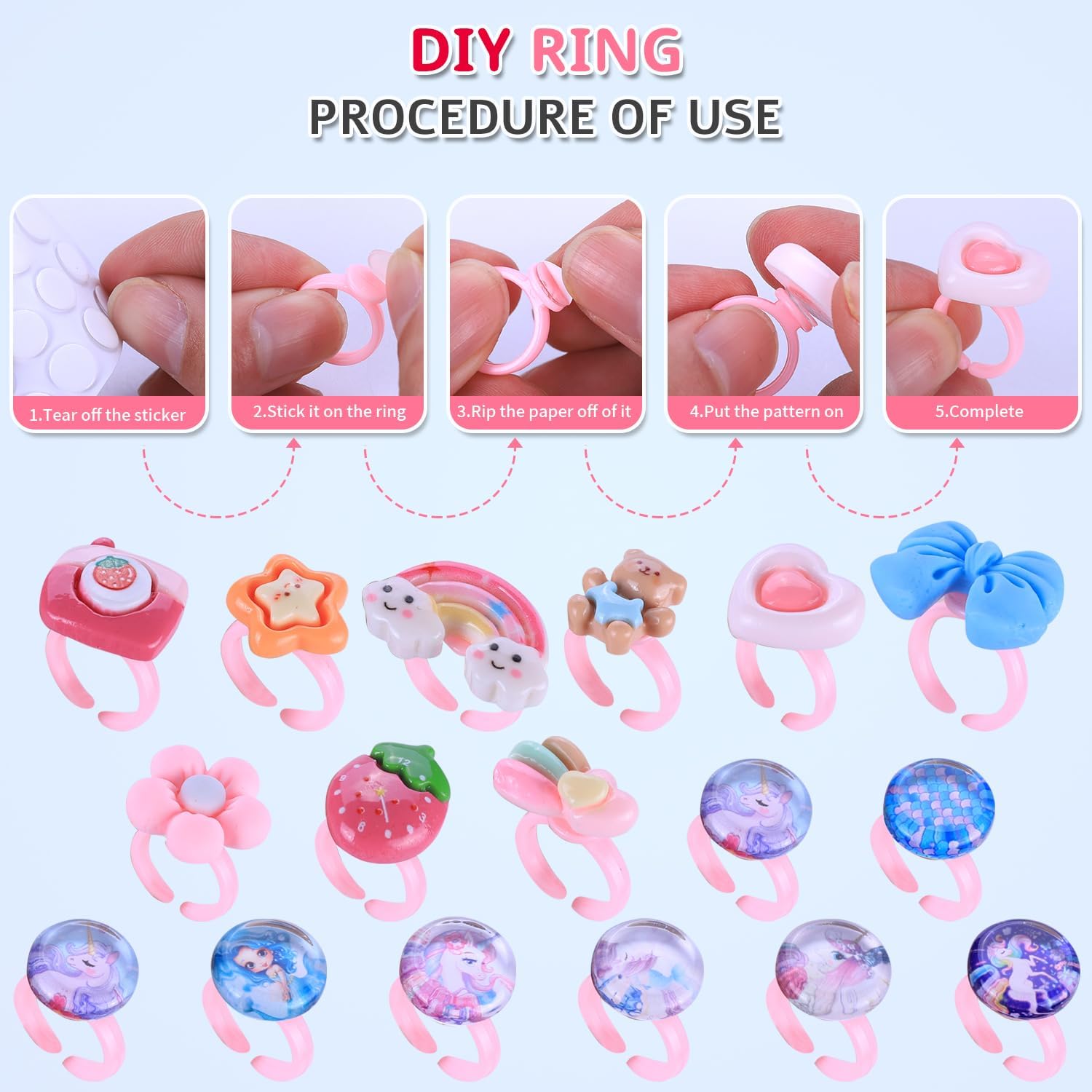 Detalle de AIPRIDY 3200-Piece Girls Bracelet Making Kit (Unicorn/Mermaid Clay Beads), DIY Jewelry Craft Set for Ages 5–12