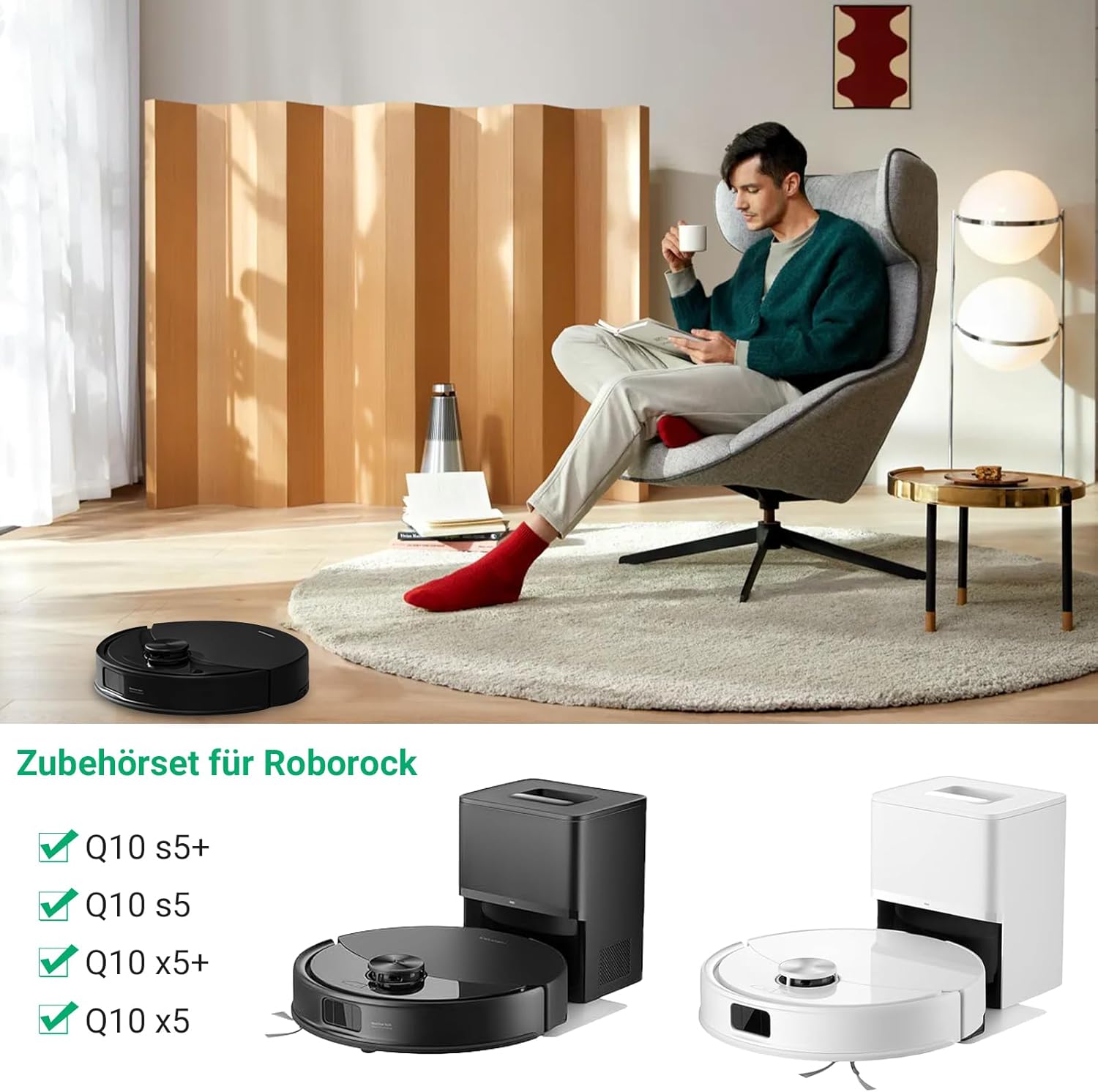 Thumbnail 1 de Bpbdzz 30-teiliges Zubehör-Set für Roborock Q10 S5+/S5/X5+/X5 Saugroboter