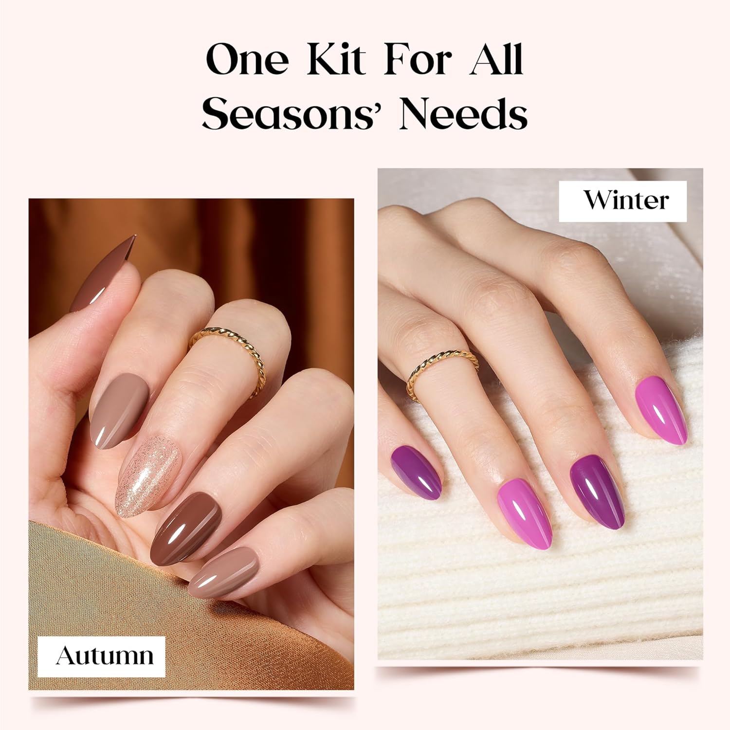 Thumbnail 4 de Beetles Rainbow Gleam Press On Nails Kit — 720 Pieces in 24 Colors (Short Almond) with Glue, Tabs, and Accessories