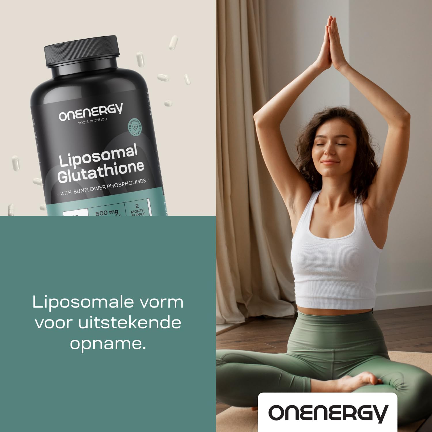 Thumbnail 6 de ONENERGY Liposomaal Glutathion 500 mg, 60 capsules