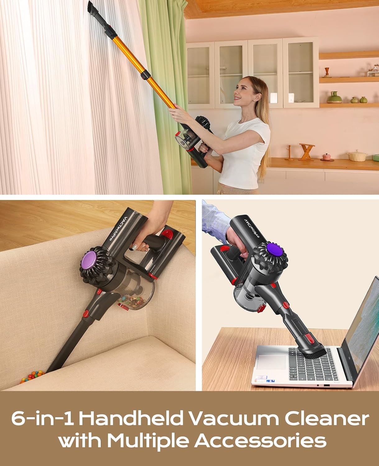 Thumbnail 3 de VACTechPro Cordless Vacuum 35KPA, 45 mins runtime 🧹