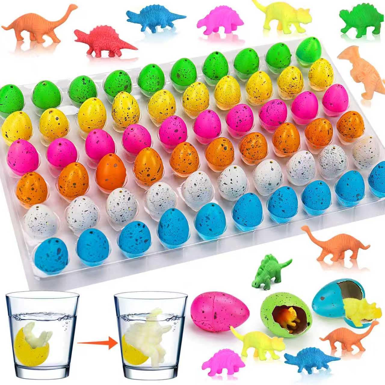 Detalle de Thremhoo 60PCS Small Hatching Dinosaur Eggs Set for Party Favors