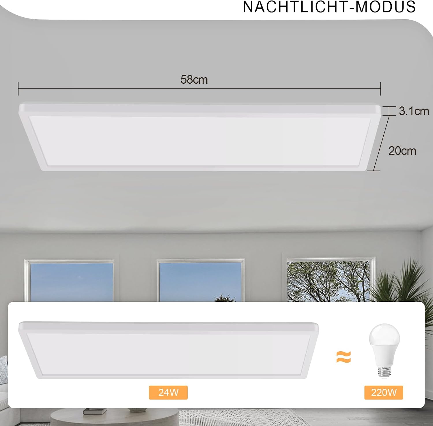Detalle 2 de cupgow RN-RGBB led-plafondlamp, dimbaar, RGB, 3000–6500 K, IP44
