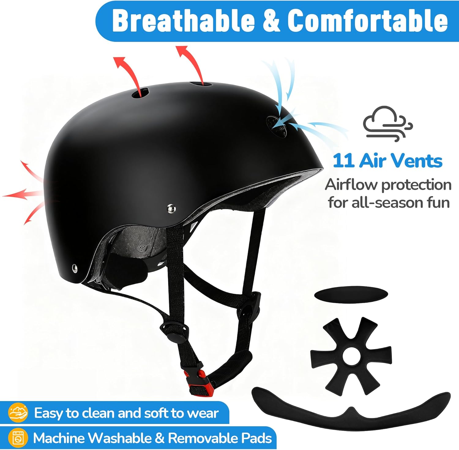 Thumbnail 4 de Kids Bike Helmet: Adjustable, Lightweight Multi-Sport Protection for Ages 1-14