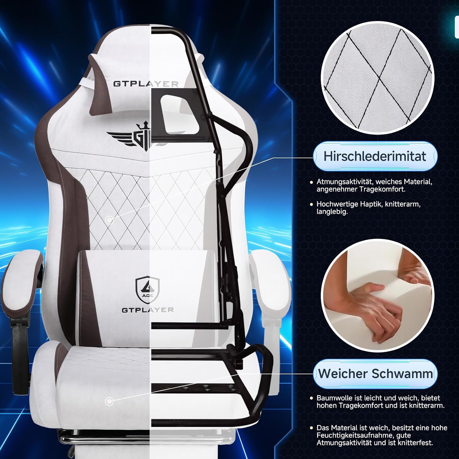 Thumbnail 4 de GTPLAYER Silla Gamer ergonómica 150 kg