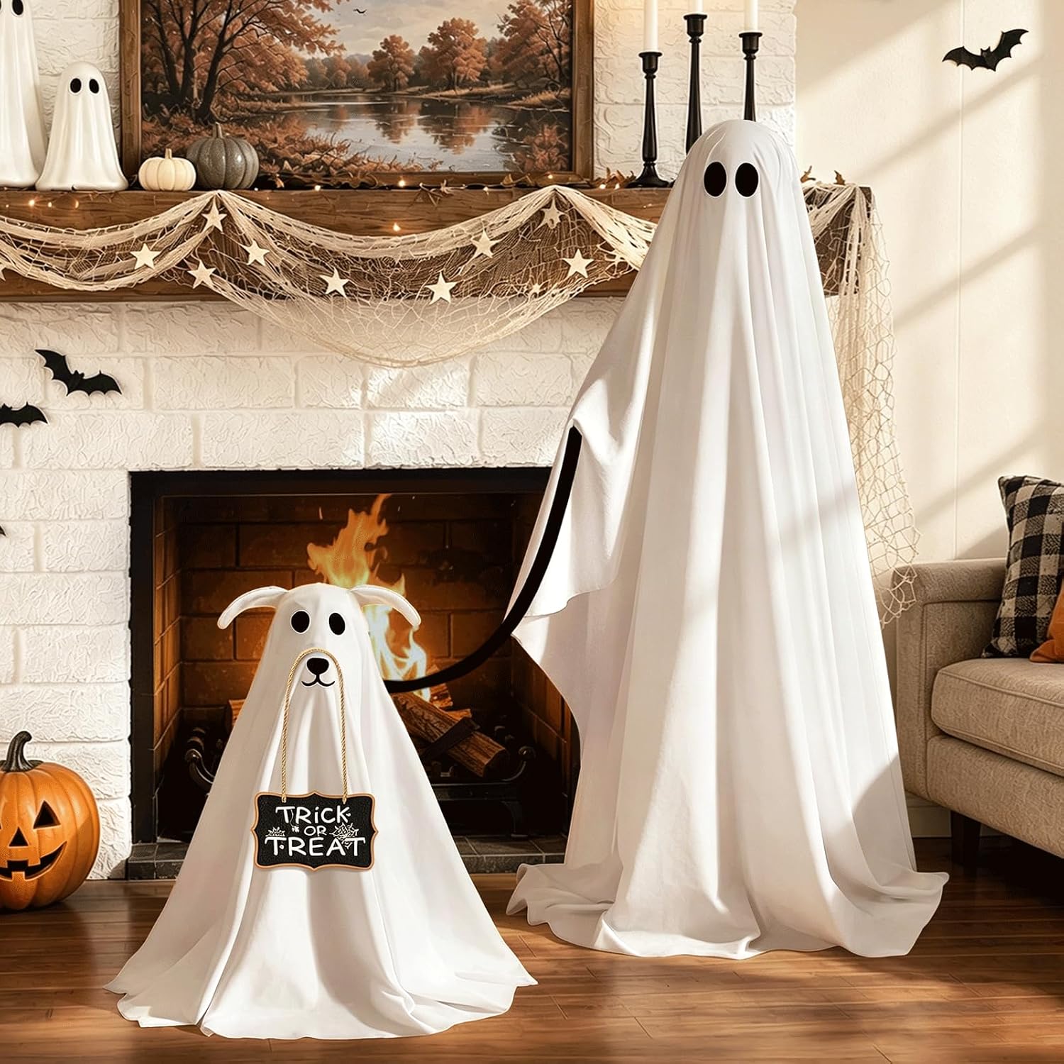 Detalle de Ghost Dog Halloween Decor 2-Pack