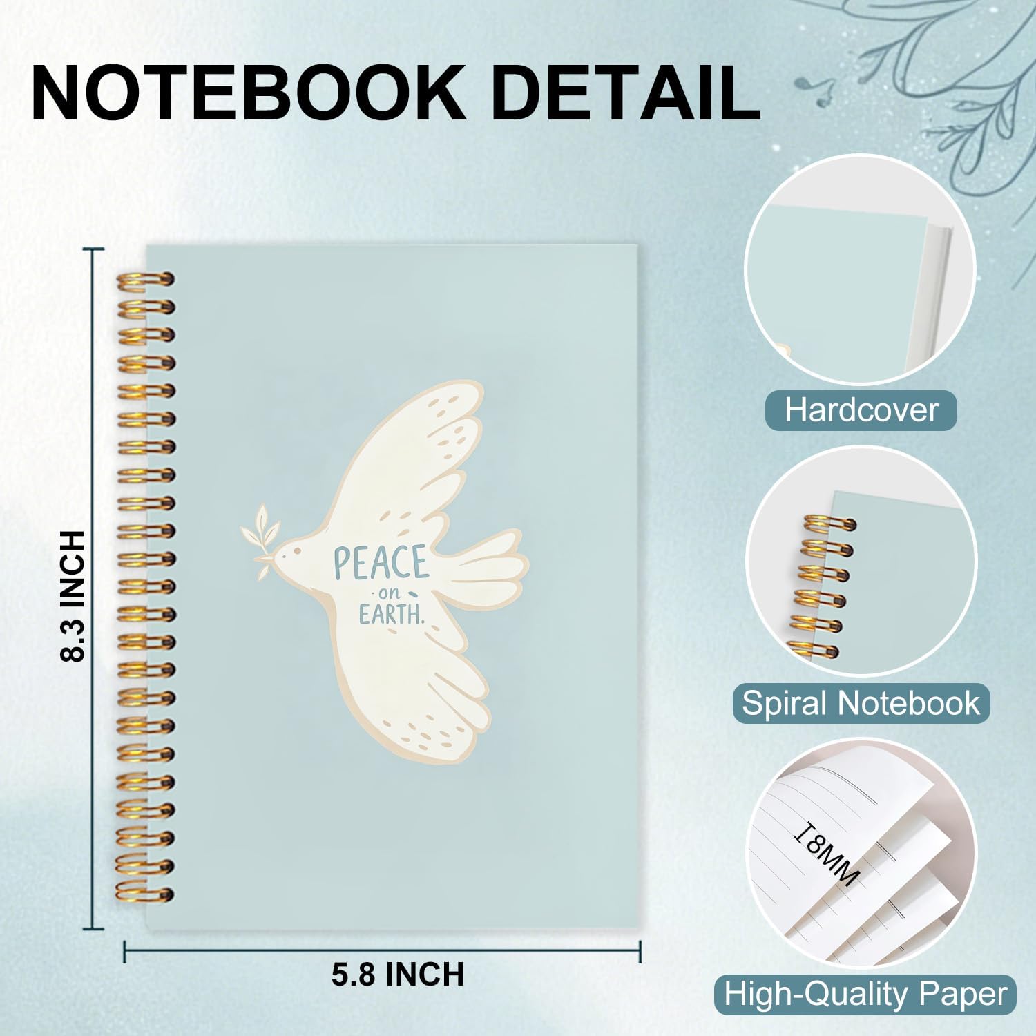 Detalle de MDFURDG Spiral Notebook, 5.5 x 8.3