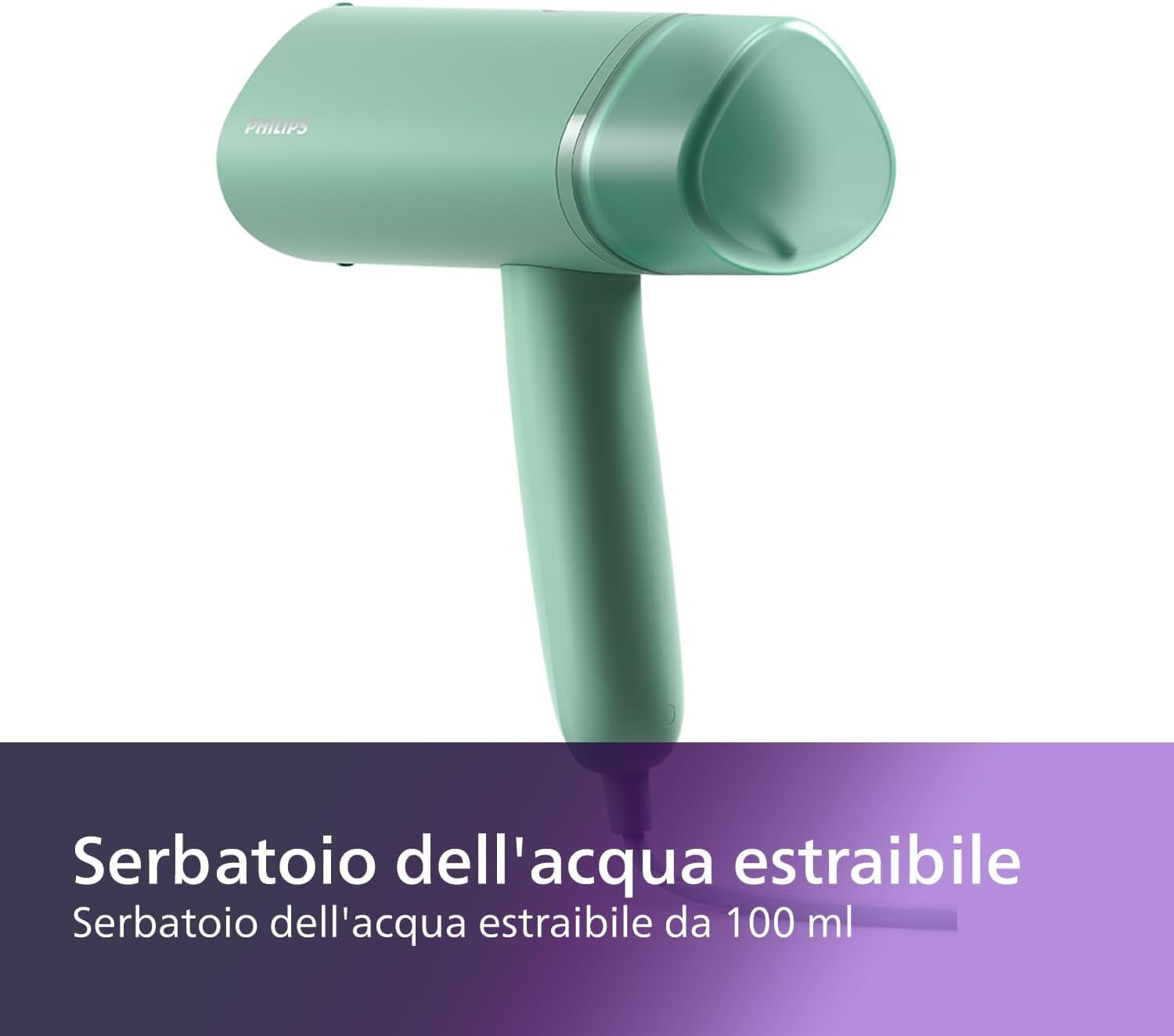 Detalle de Philips Serie 3000 Stiratrice verticale a vapore STH3010/70 – 1000 W, 20 g/min, serbatoio 100 ml