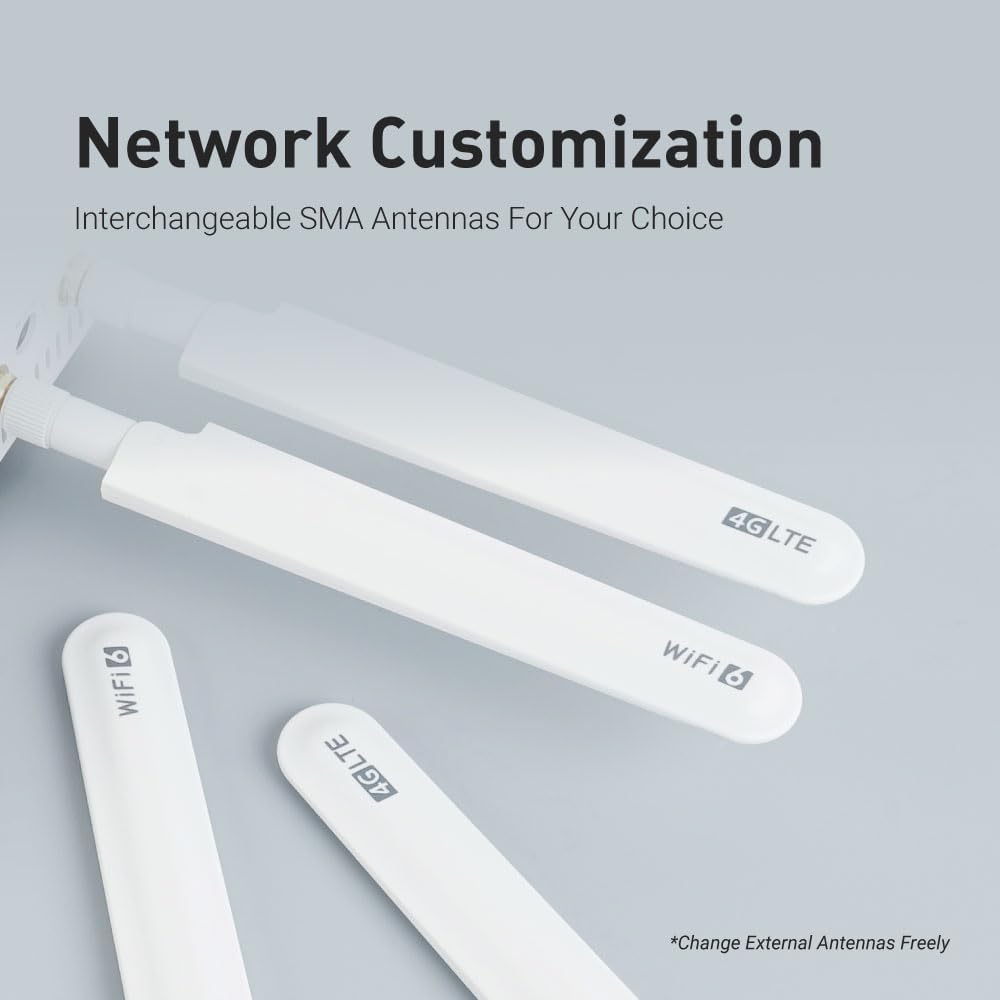 Thumbnail 5 de GL-X2000 Spitz Plus 🚀 Router 4G LTE, WiFi 6, Doble SIM, Antenas desmontables