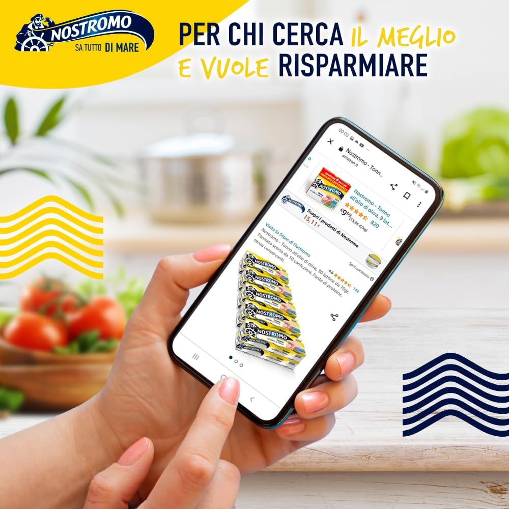Thumbnail 3 de Nostromo Tonno all'Olio di Oliva – 30 lattine da 70 g, formato scorta 10 confezioni
