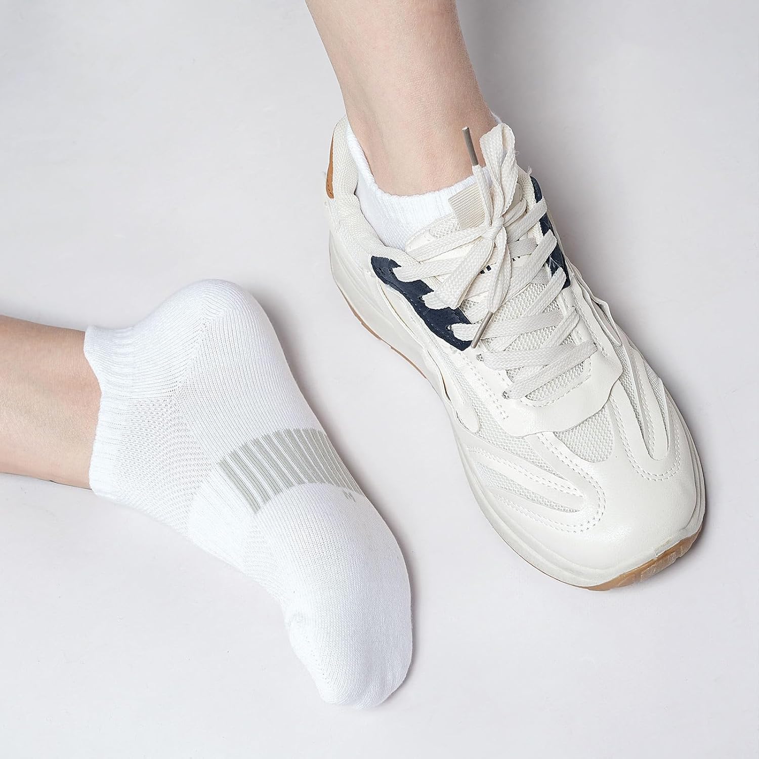 Detalle 2 de Blu Ninfee Bambus Sneaker Socken Damen 39–42