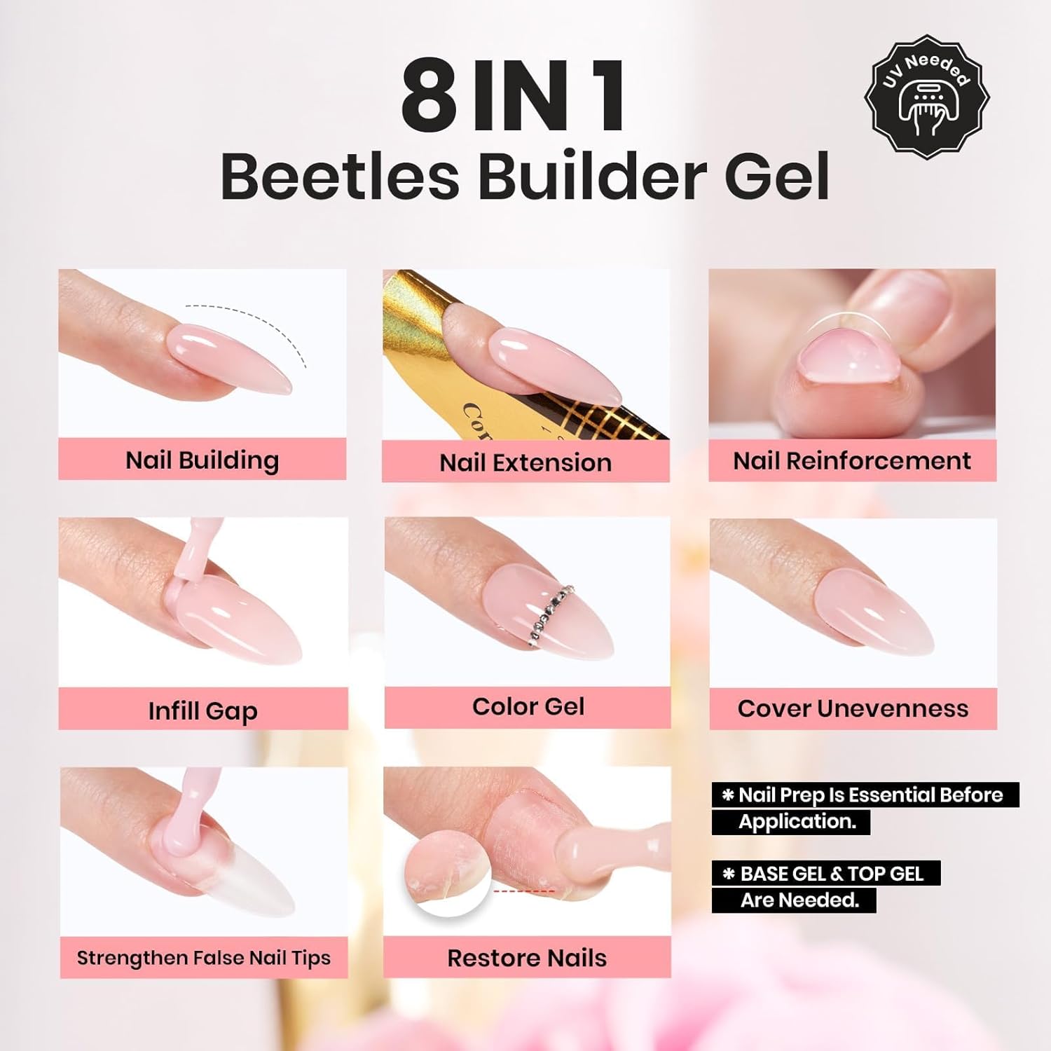 Detalle 2 de Beetles Builder Gel Set 6 Colors ๐