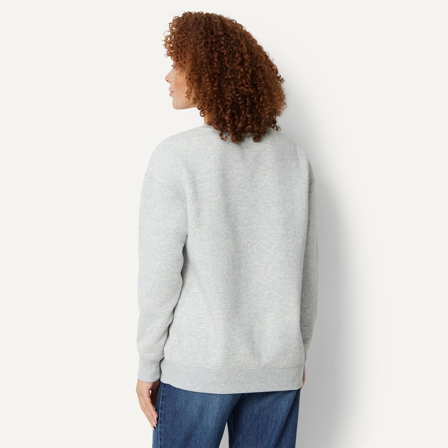 Detalle de Amazon Essentials Femme Pull Oversize en Polaire à col en V