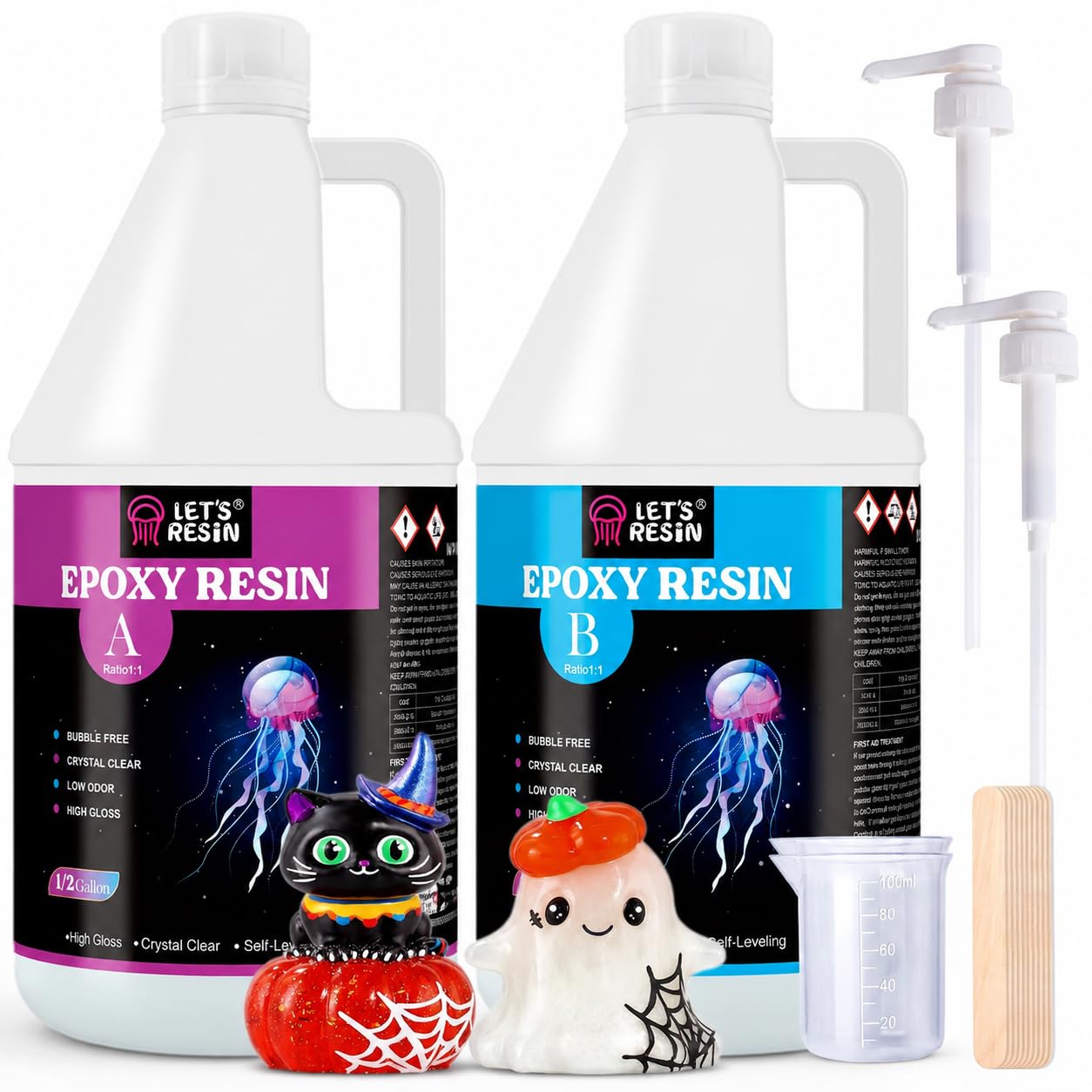Detalle de LET'S RESIN Epoxy Resin Kit, 1 Gallon