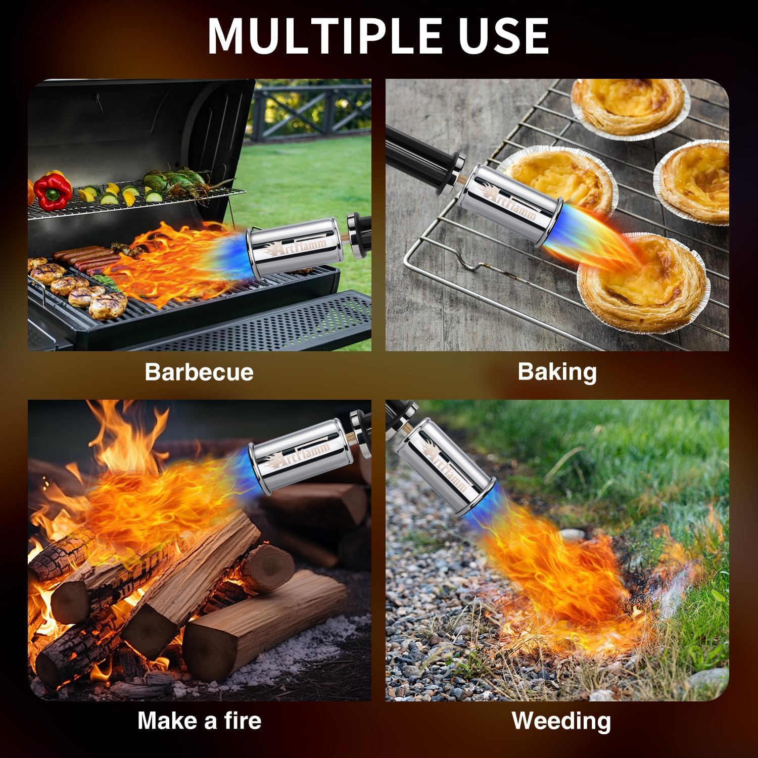Thumbnail 5 de ARTFLAMM Flame Thrower Gun - Propane Cooking Torch for BBQ, Campfire and More
