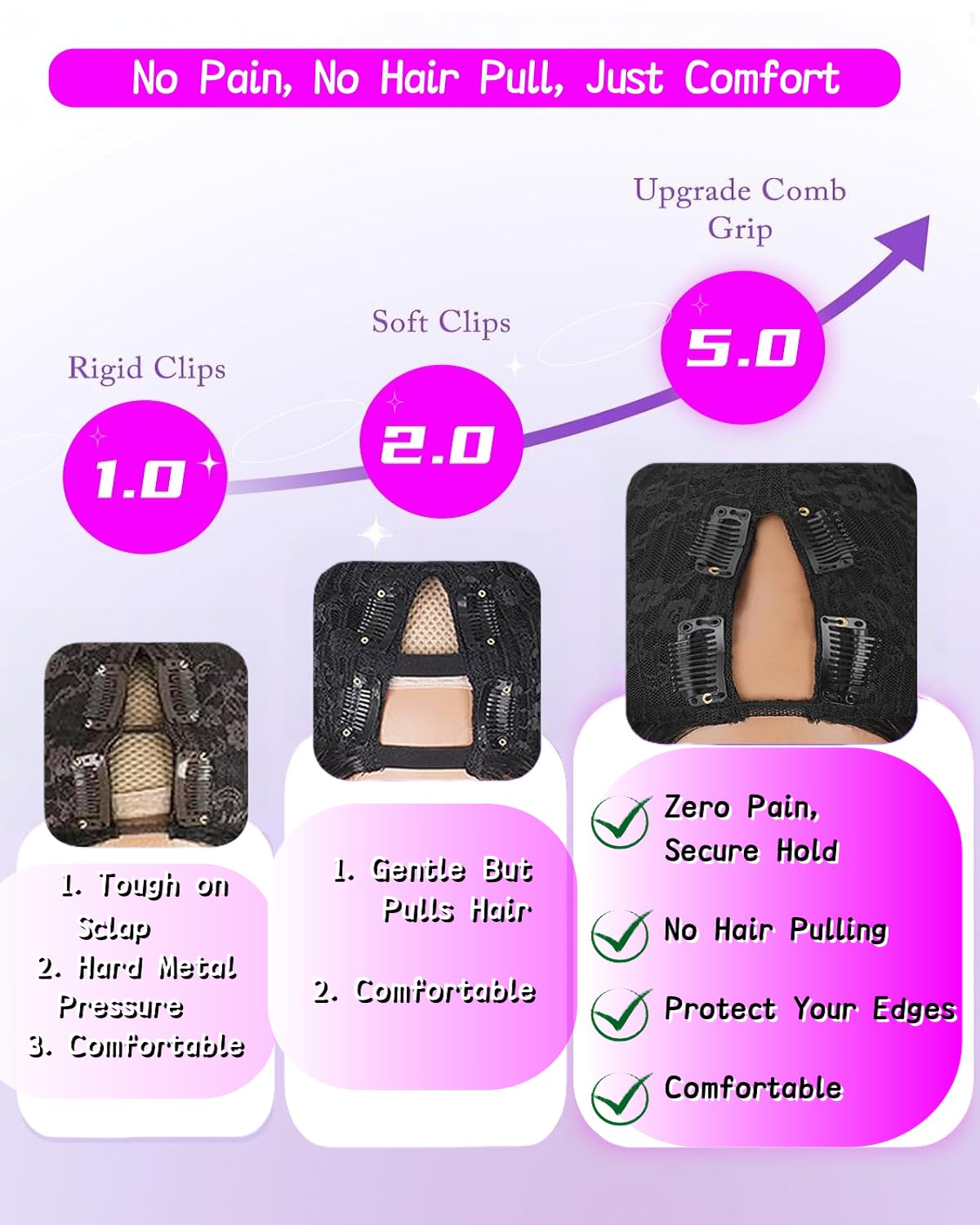 Thumbnail 5 de KinkyStraight V Part Wig 22in