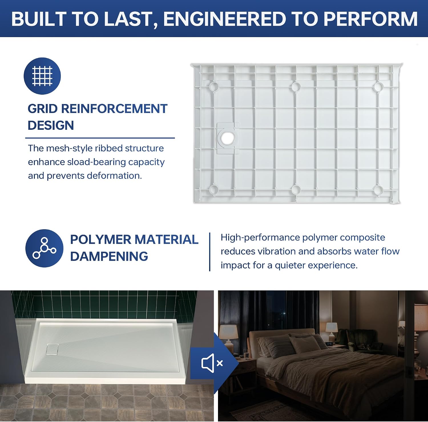 Thumbnail 5 de WOODBRIDGE Shower Base 60" x 30