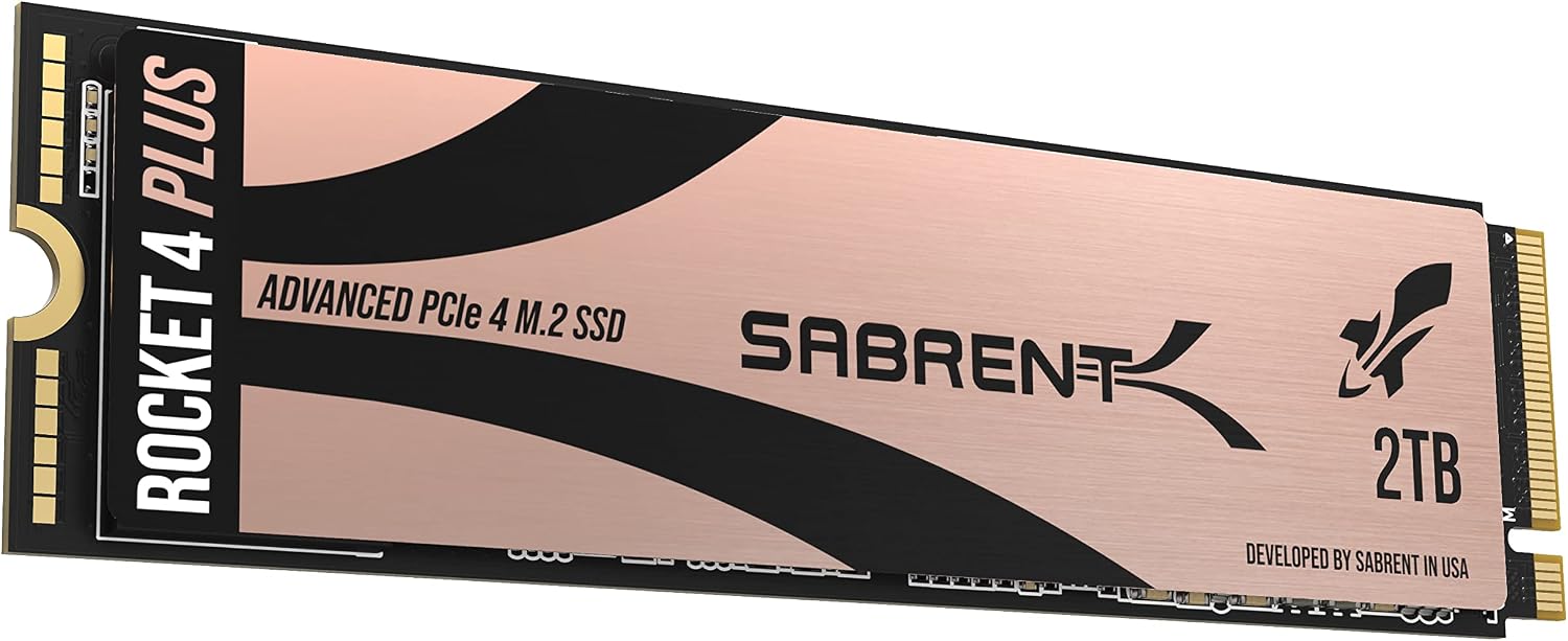 Detalle de Sabrent 2TB Rocket 4 PLUS SB-RKT4P-2TB, SSD NVMe PCIe 4.0 M.2 2280