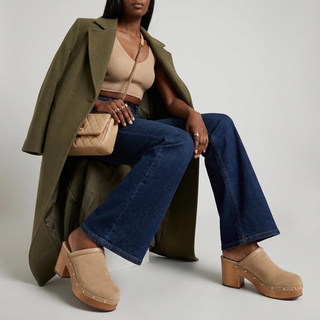 Thumbnail 6 de CUSHIONAIRE Women's Platform Clogs with Faux Wood Sole