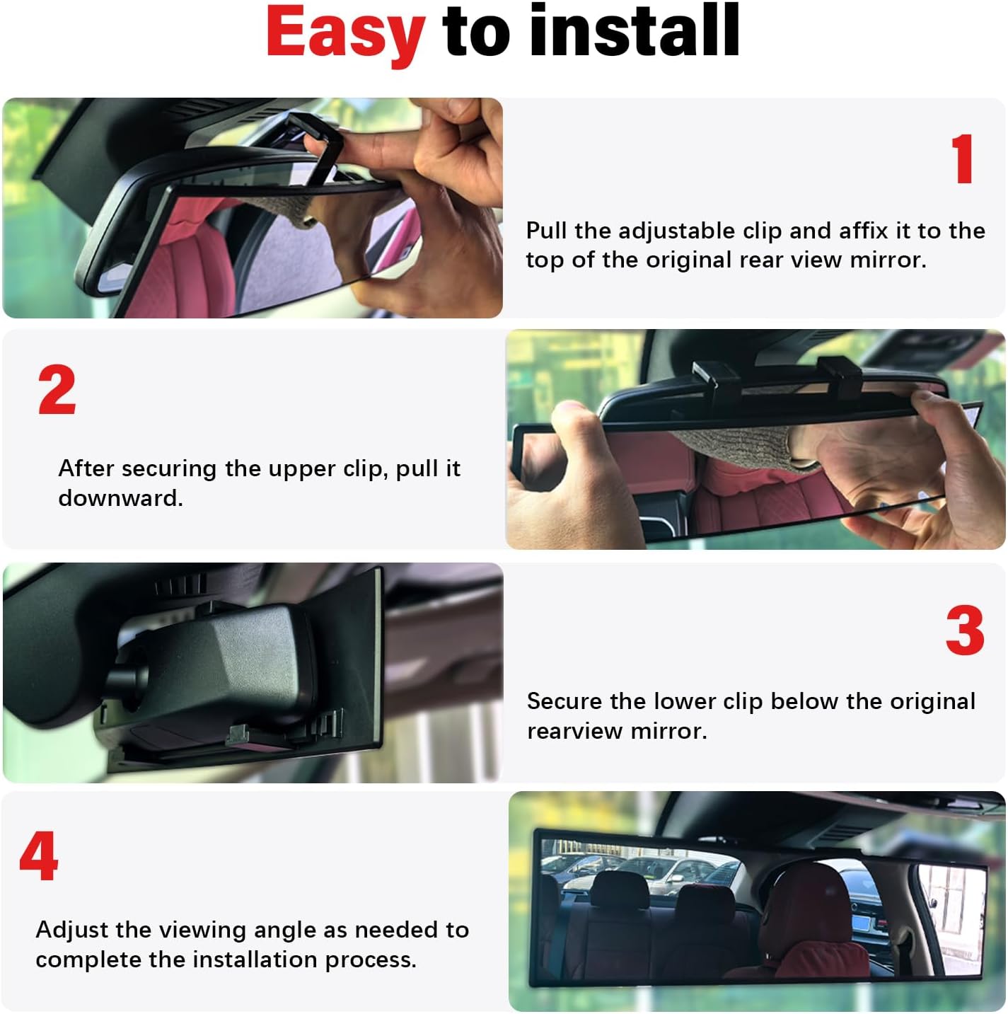 Detalle 2 de Panoramic Rearview Mirror, 10-Inch