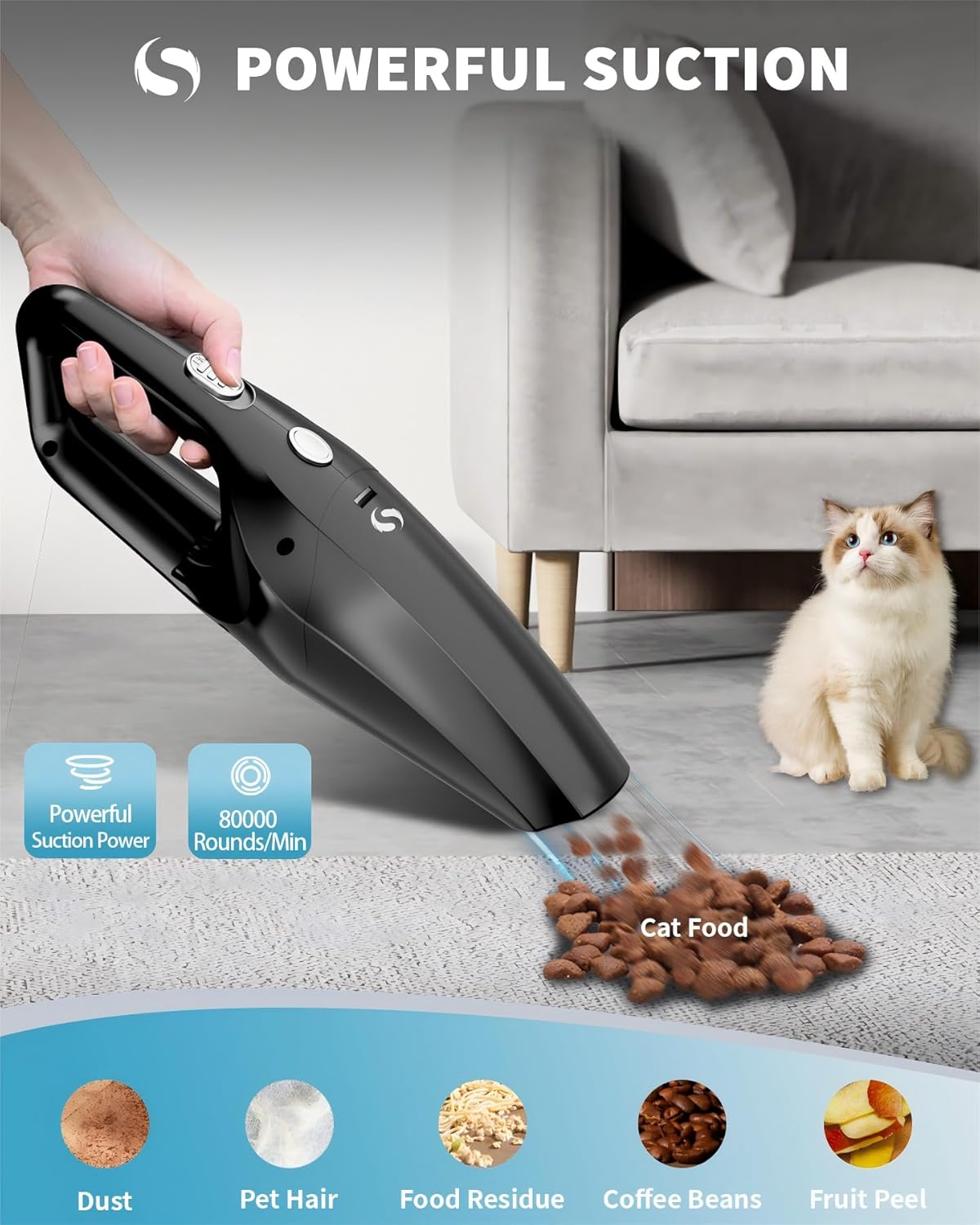 Detalle de SERVOMASTER SM01 car vacuum 20 minutes