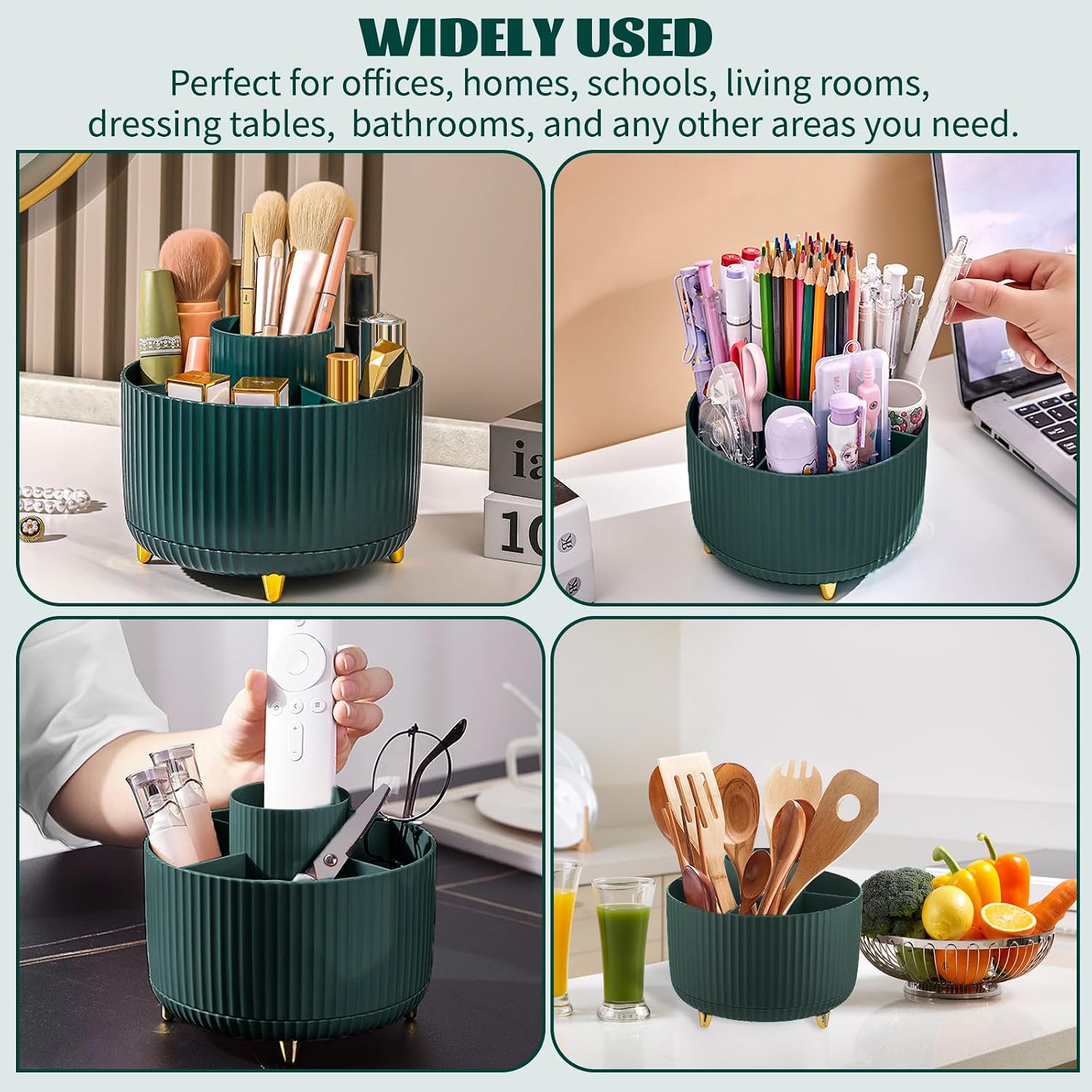 Thumbnail 4 de 360° Drehbare Make up Organizer Grün