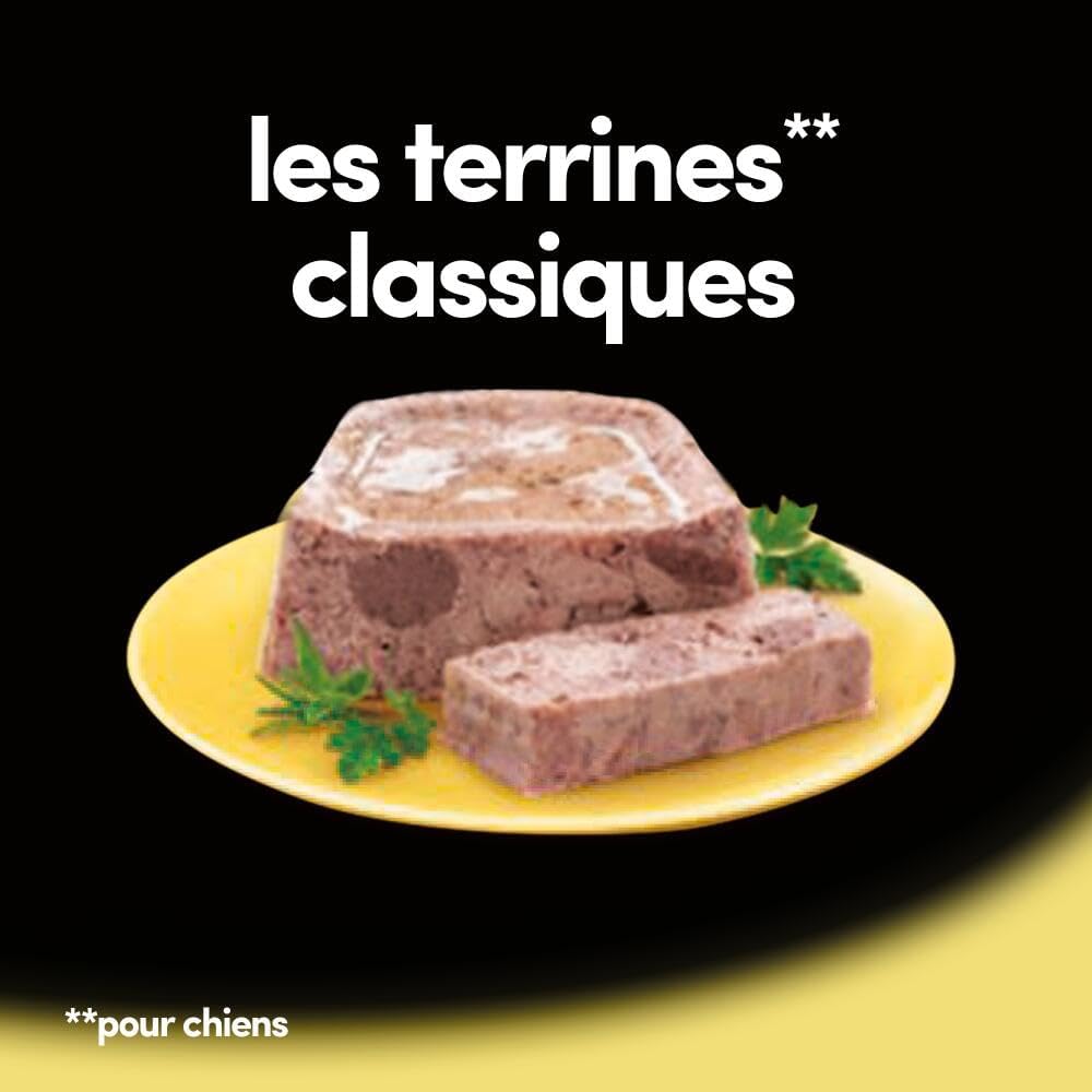 Detalle de Cesar Repas pour Chien – Lot de 20 barquettes 300 g, Terrine Classique au Poulet et Foie