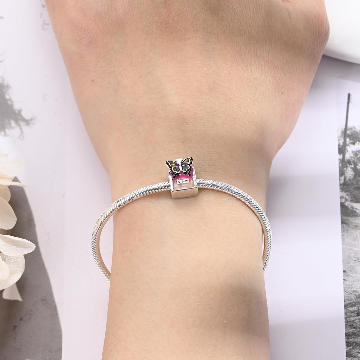 Thumbnail 6 de TINSLO Ciondolo in Argento Sterling 925 con Cubic Zirconia – Compatibile con Pandora e bracciali europei