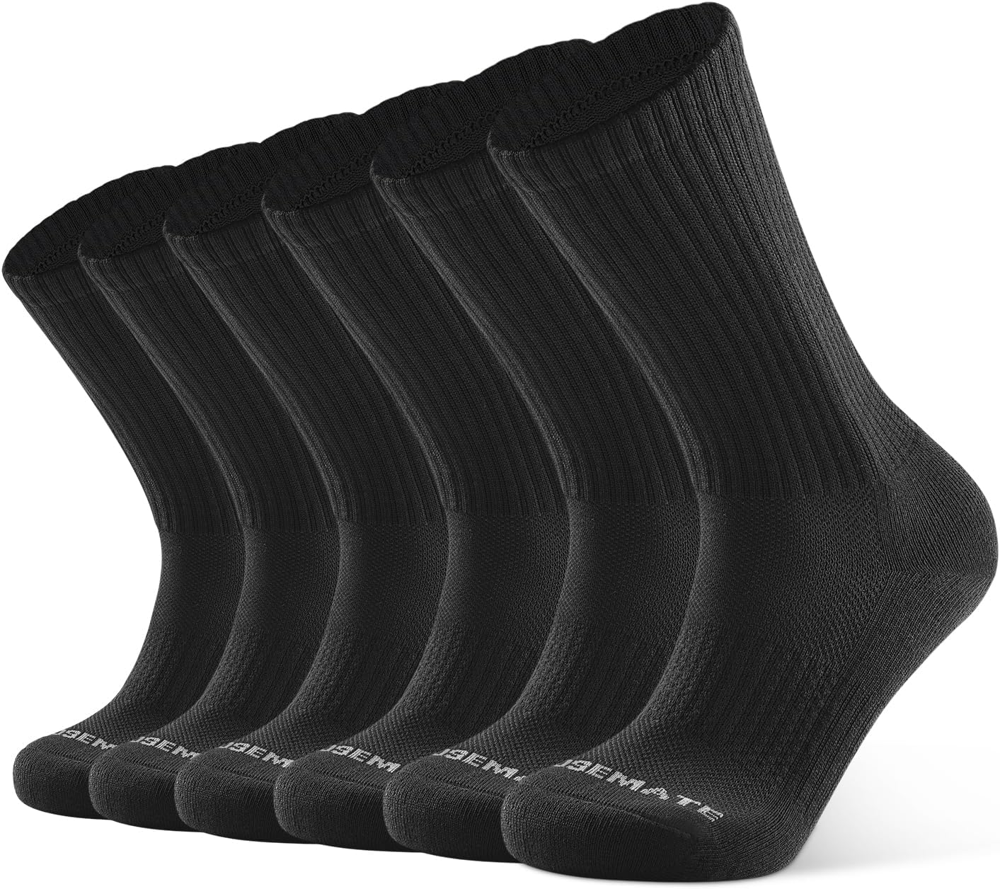 Thumbnail 6 de CLOSEMATE Mens Crew Sport Socks (6 Pairs) – cushioned, breathable non-slip training, hiking & work socks