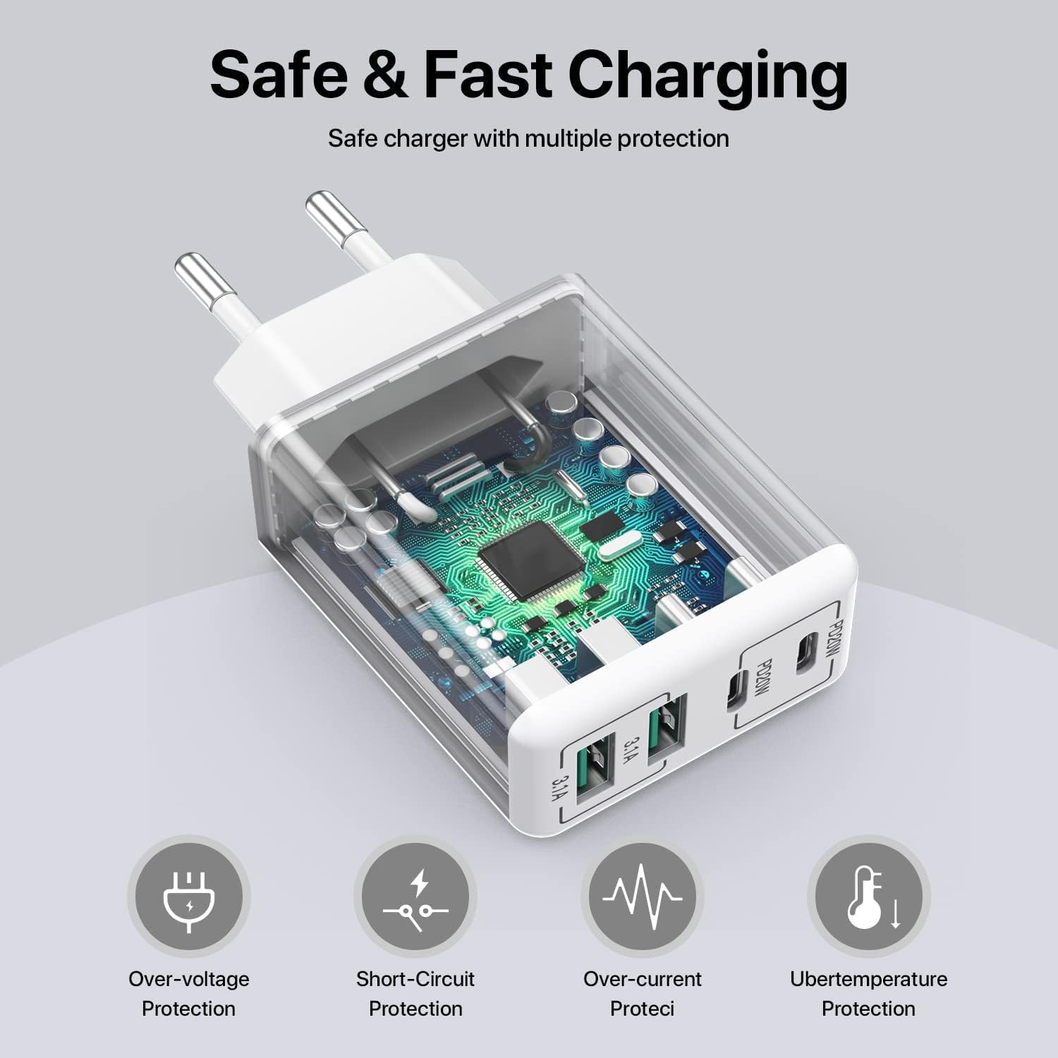 Thumbnail 5 de USB C Ladegerät 40W 4-Port