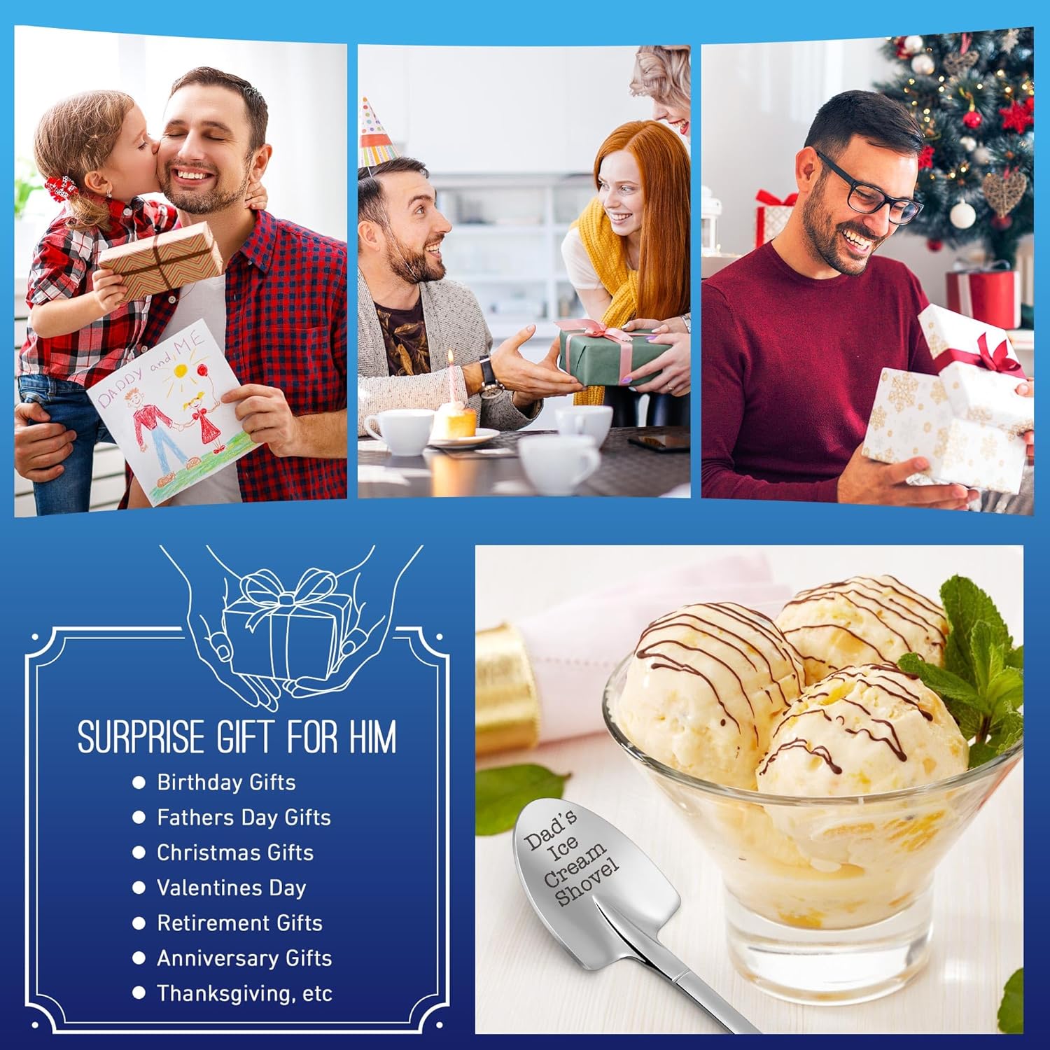 Thumbnail 6 de Dad's Ice Cream Shovel: A Funny, Practical Gift for Dad, Grandpa, or Father-in-Law