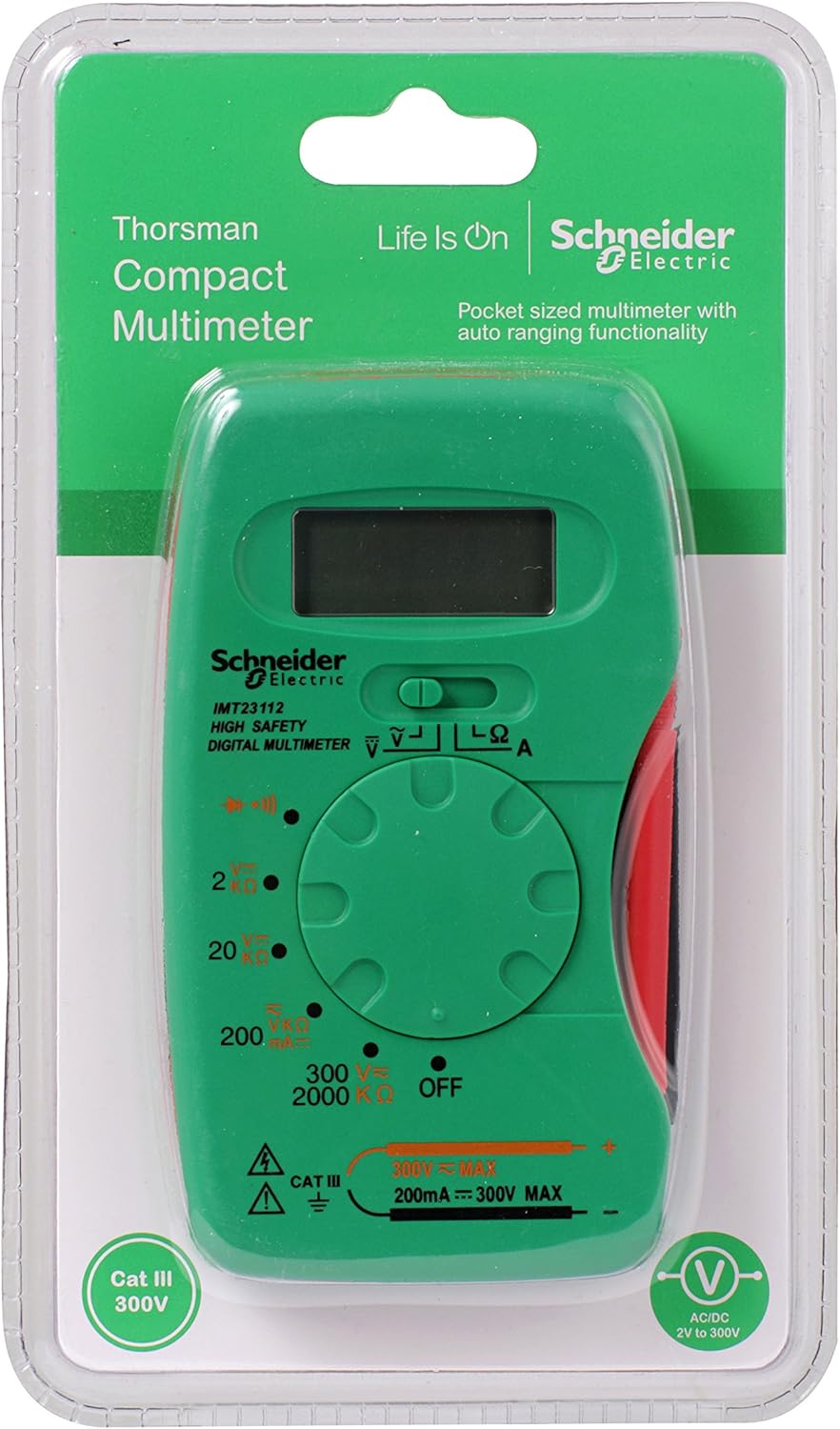 Thumbnail 6 de Schneider Electric Thorsman Digital Multimeter IMT23202 mit beleuchtetem LCD-Display