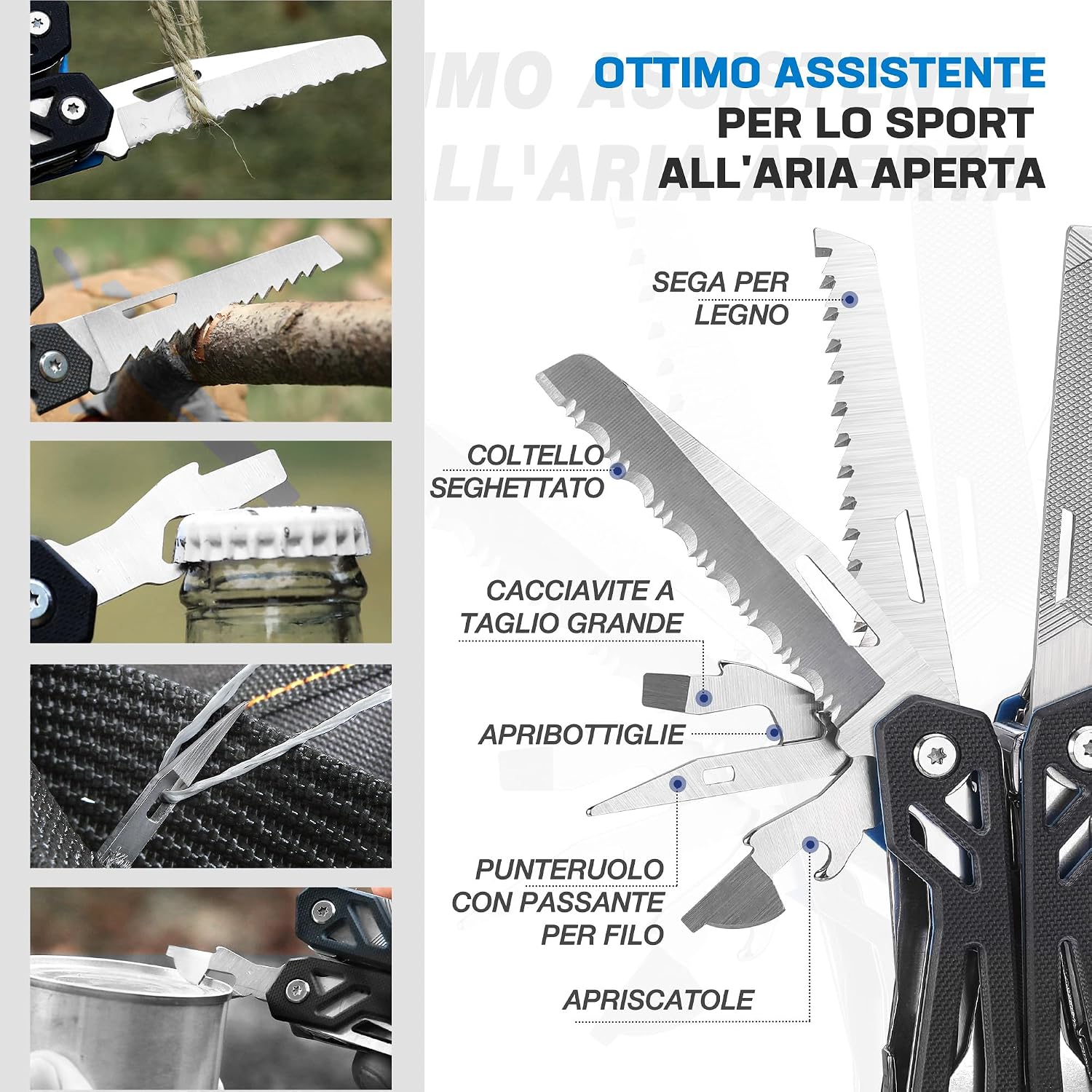 Detalle de Mossy Oak pinza multifunzione 22 in 1