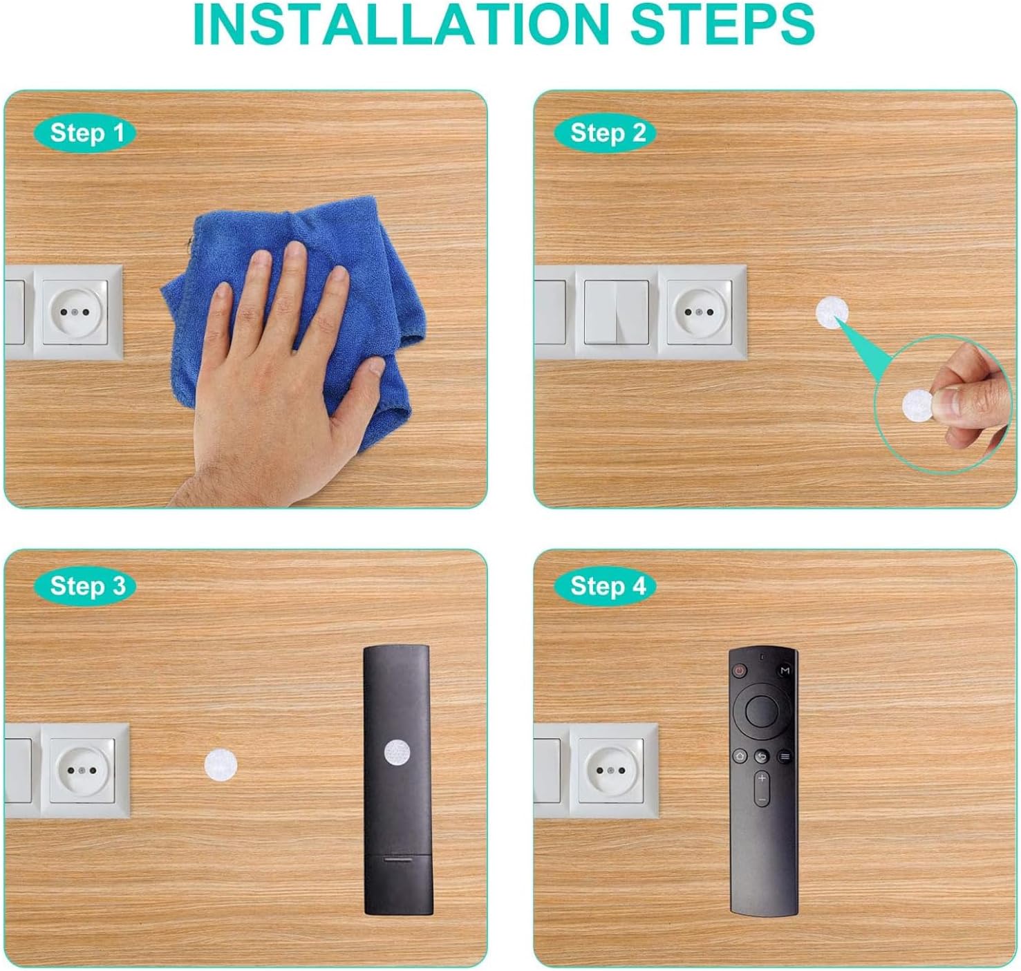 Thumbnail 3 de Hompie 1050W Self-Adhesive Hook and Loop Dots, 10mm, 525 Pairs