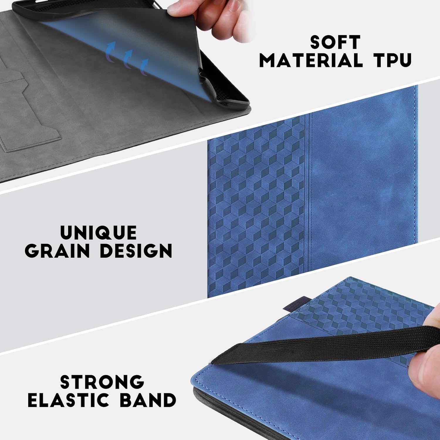 Thumbnail 5 de CXTCASE Hülle für Samsung Galaxy Tab S11 2025 11" (SM-X730/X736/X736B) – Multi-Winkel-Folio Flip in Blau