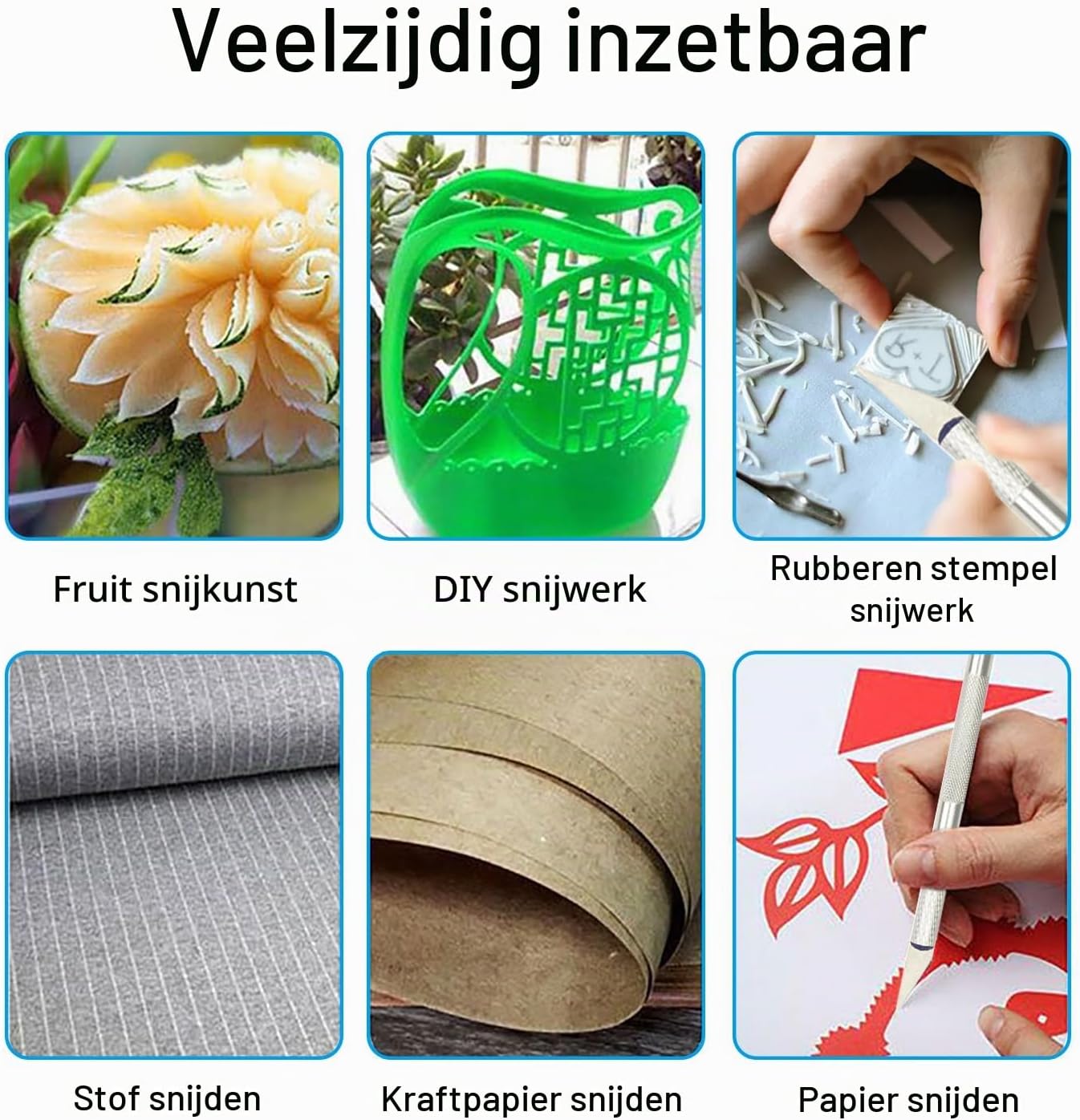 Thumbnail 5 de YPYMOD precisiesnijmessen, 2 stuks met 40 reservemesjes voor hobby en kunst