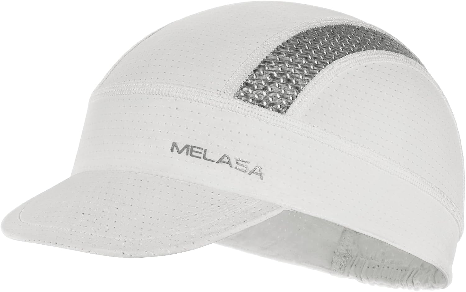 Detalle de MELASA Fahrrad Cap: Kühlende Skull Cycling Cap mit Sonnenblende und UV-Schutz