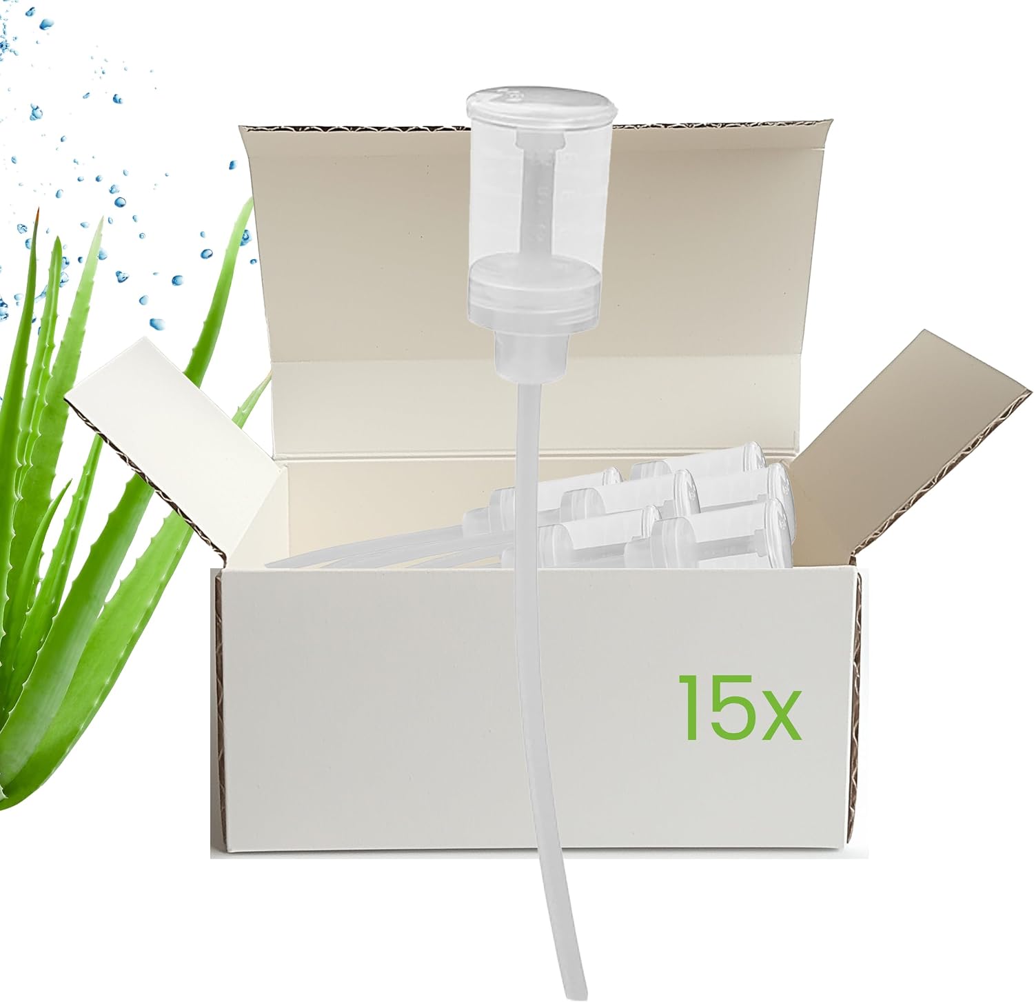 Detalle 2 de BIOHY Sprühkopf Tex Spray in Rot (2er-Set) – Sprühaufsatz für Flaschen mit 28/410-Gewinde