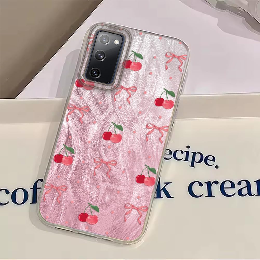 Thumbnail 6 de Tedyhülle Hülle für Samsung Galaxy S20 FE 2022 / S20 FE 5G – Rosa Kirsche Muster, Dünne TPU/PC Schutz