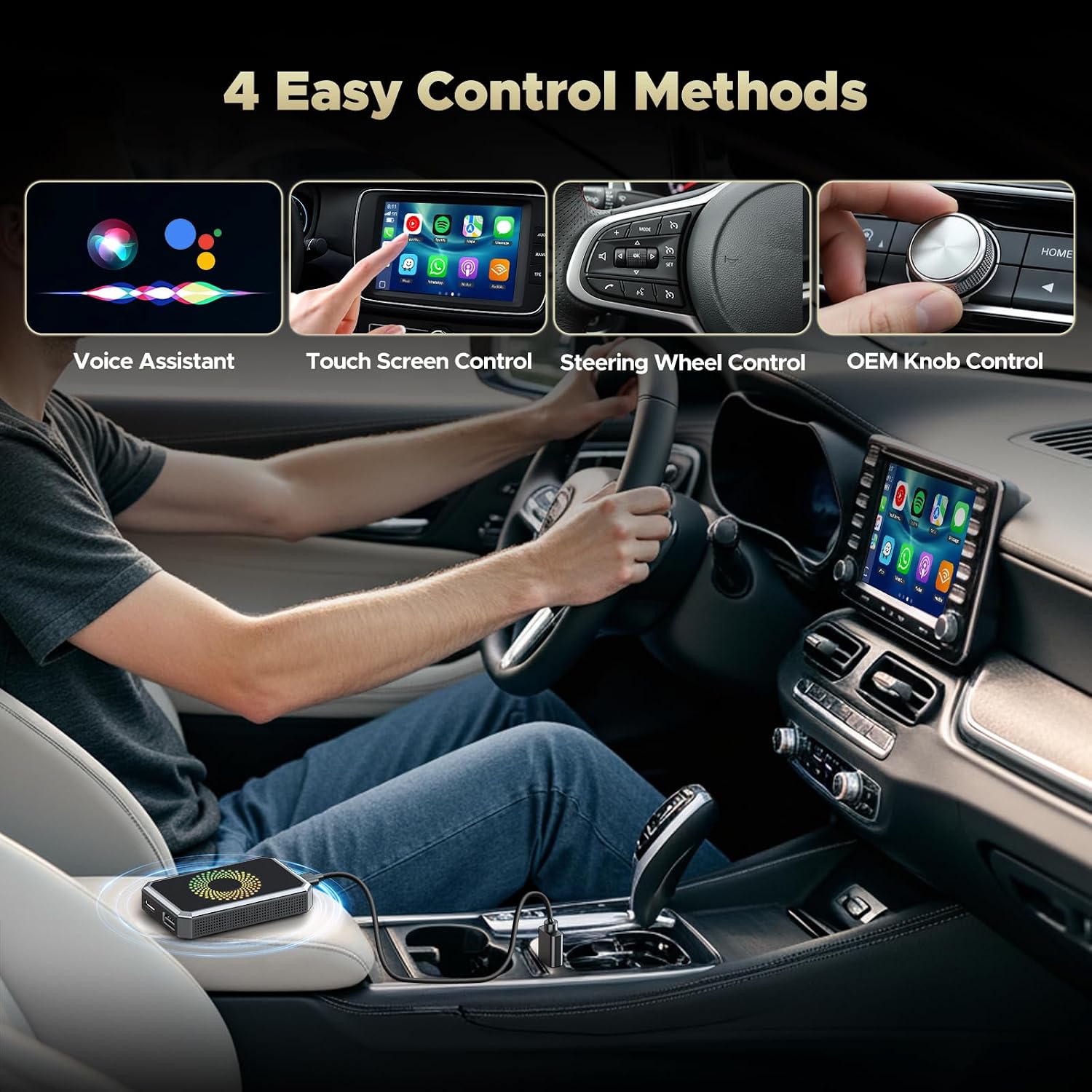 Thumbnail 6 de TOGUARDGO Wireless CarPlay Adapter, 3-in-1