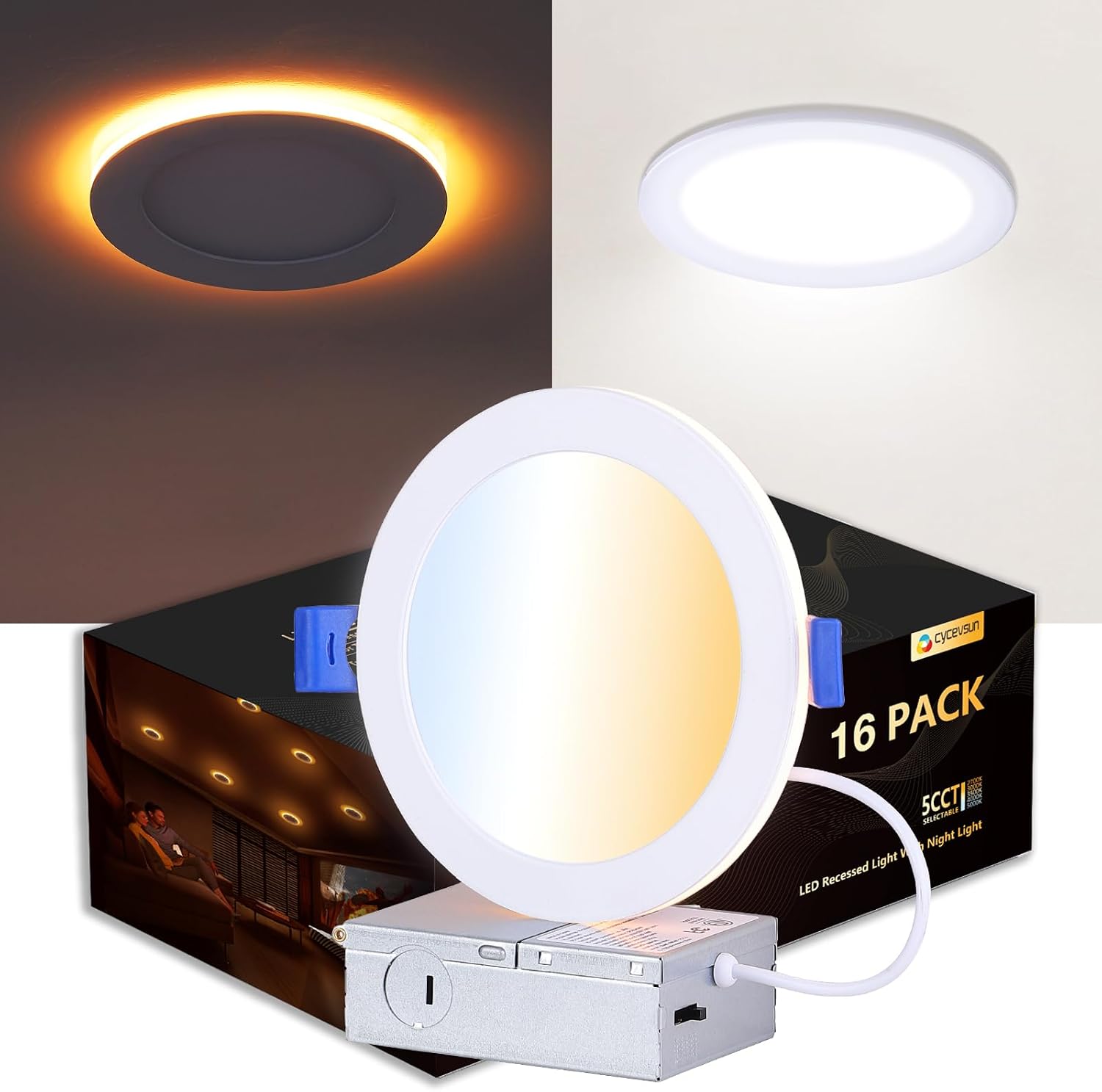 Detalle de CycevSun Canless 6in LED 12W Downlight