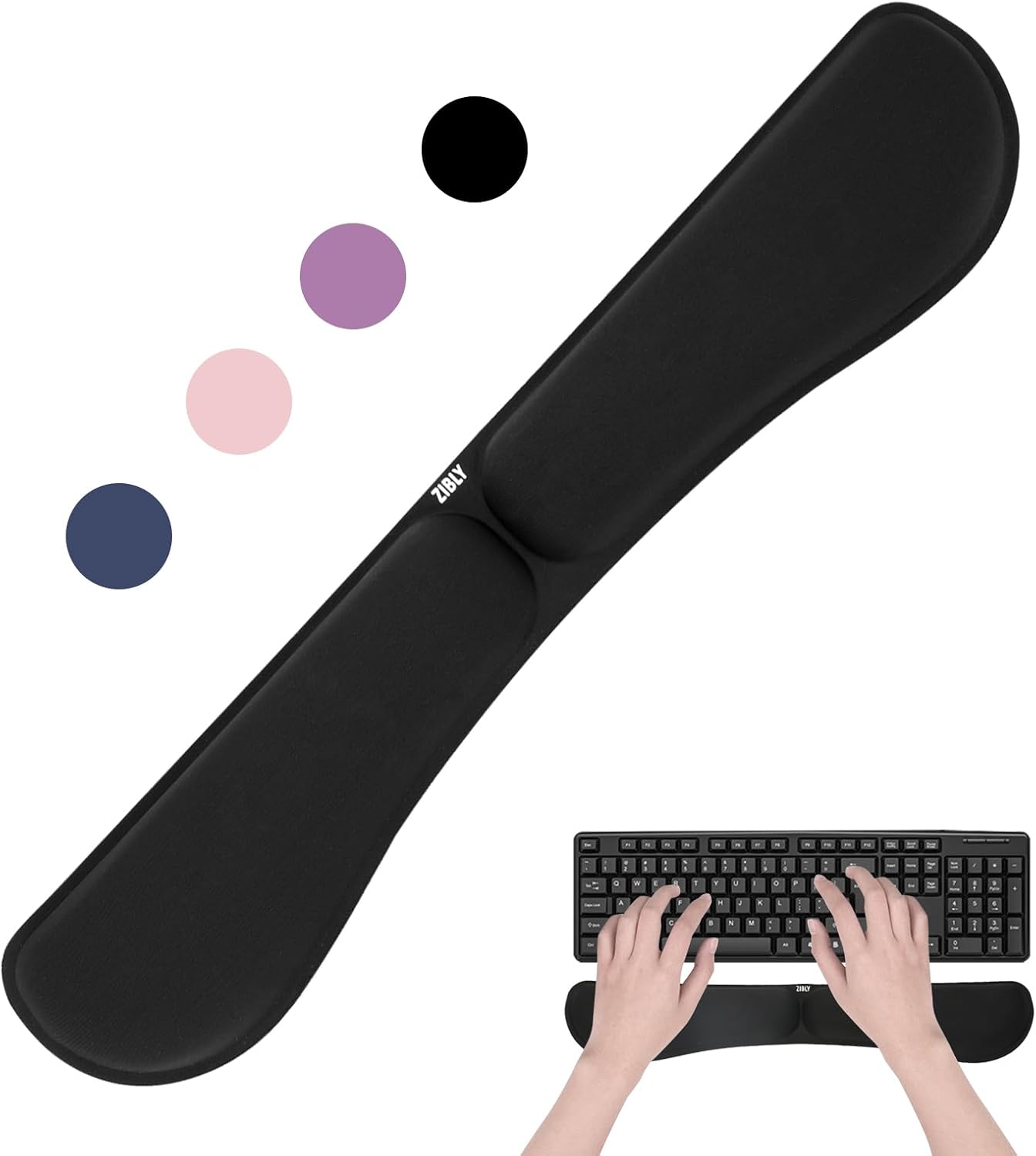 Detalle de ZIBLY Keyboard Wrist Rest - Anti-Skid Non Slip Ergonomic Wrist Support for Keyboard - Easy Typing, Pain Relief - Wrist Rest Keyboard Premium Memory Foam for Work from Home Gaming Computer Laptop
ZIBLY Keyboard Wrist Rest - Anti-Skid Non Slip Ergono…