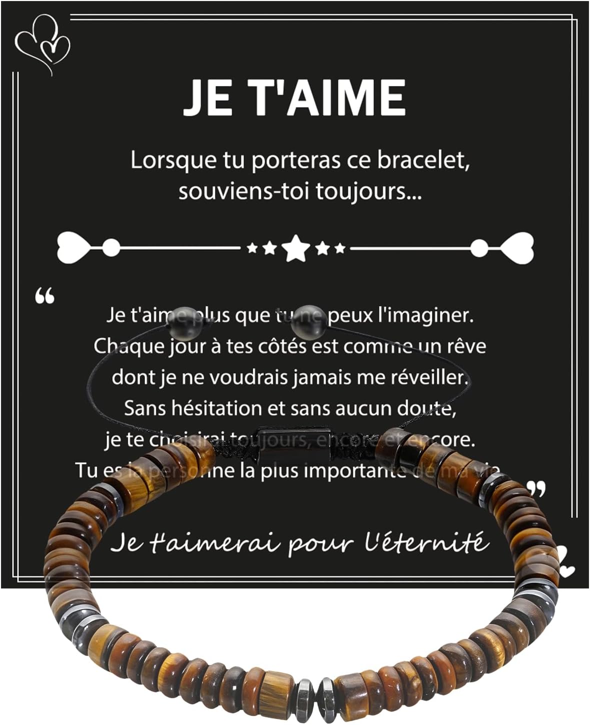Thumbnail 6 de Bracelet homme Lueaurra « idée cadeau » pour Saint-Valentin, anniversaire et Noël