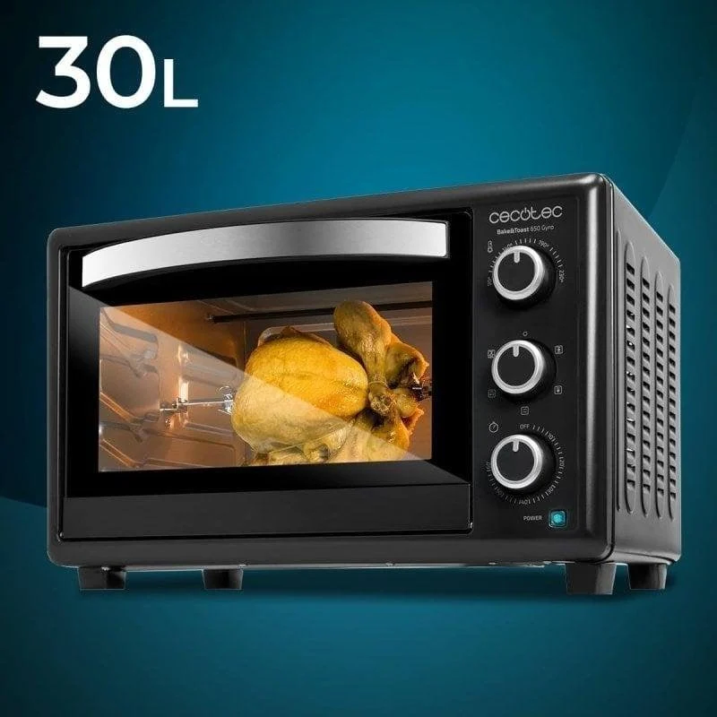 Detalle de Cecotec Bake&Toast 3090 Black Gyro: Horno de sobremesa 30 L con convección y grill