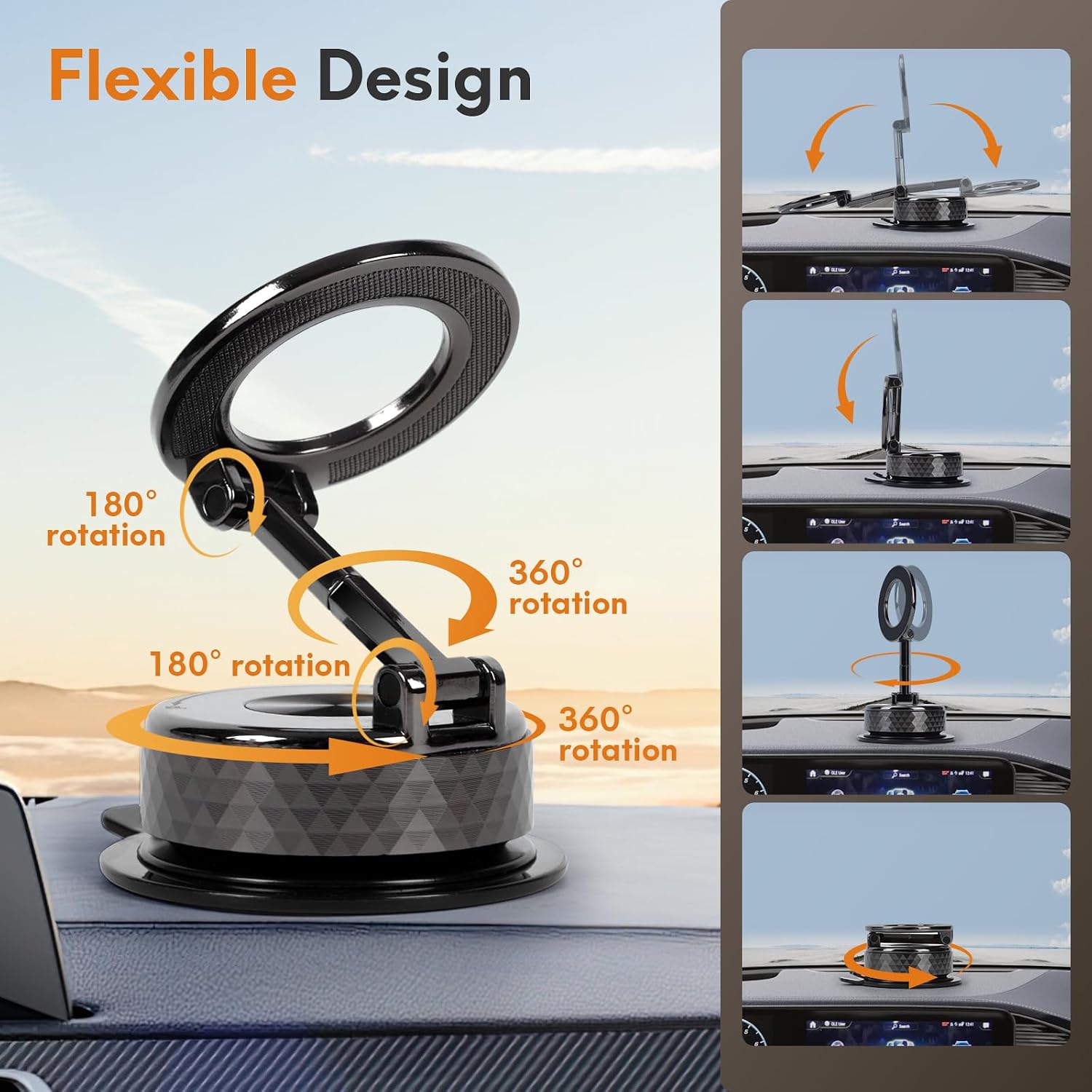 Thumbnail 6 de Saikkl Magnetische Handyhalterung Auto 360°