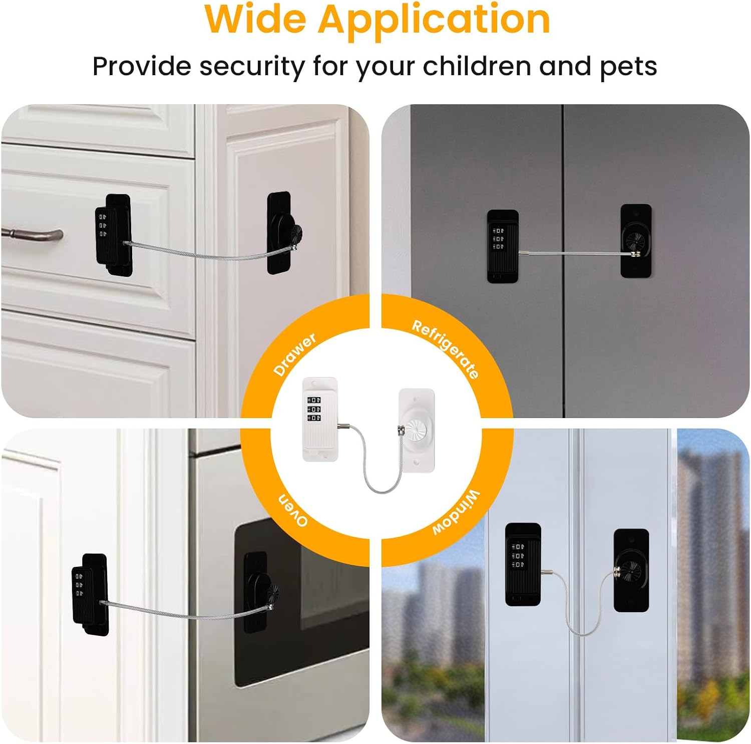 Thumbnail 4 de NewBinn Fridge Lock Combination 2-pack 🔒
