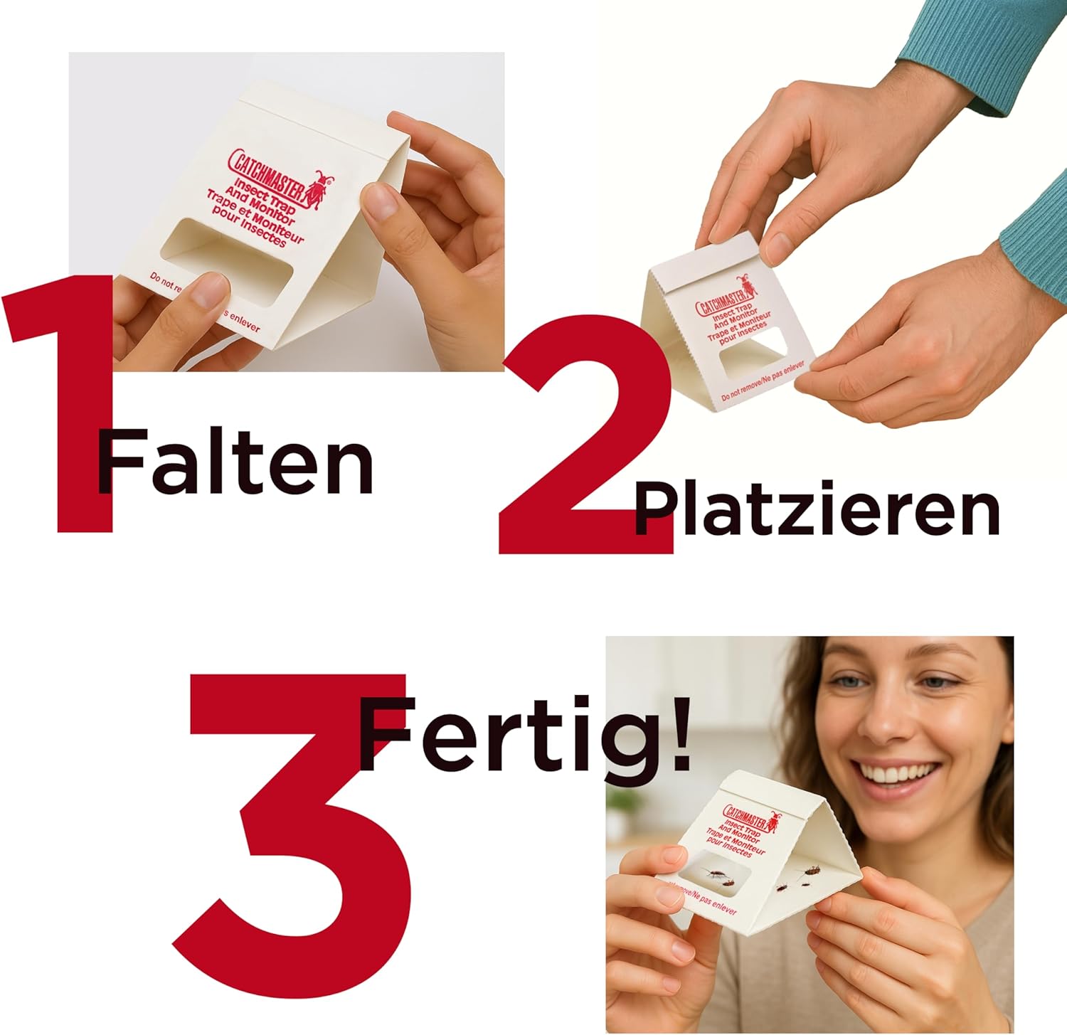 Thumbnail 5 de Catchmaster Schabenfalle 100i – 30 Premium Klebefallen für schabenartiges Ungeziefer, Monitoring & Bedarfsermittlung