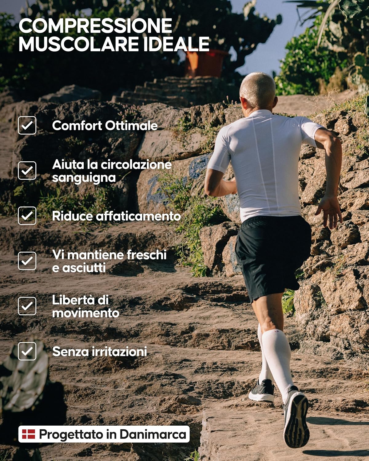 Thumbnail 4 de DANISH ENDURANCE Maglia Compressione Uomo 2 Pezzi