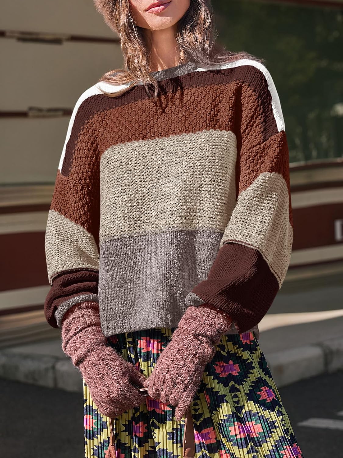 Thumbnail 2 de Saodimallsu Women's Cropped Knit Sweater