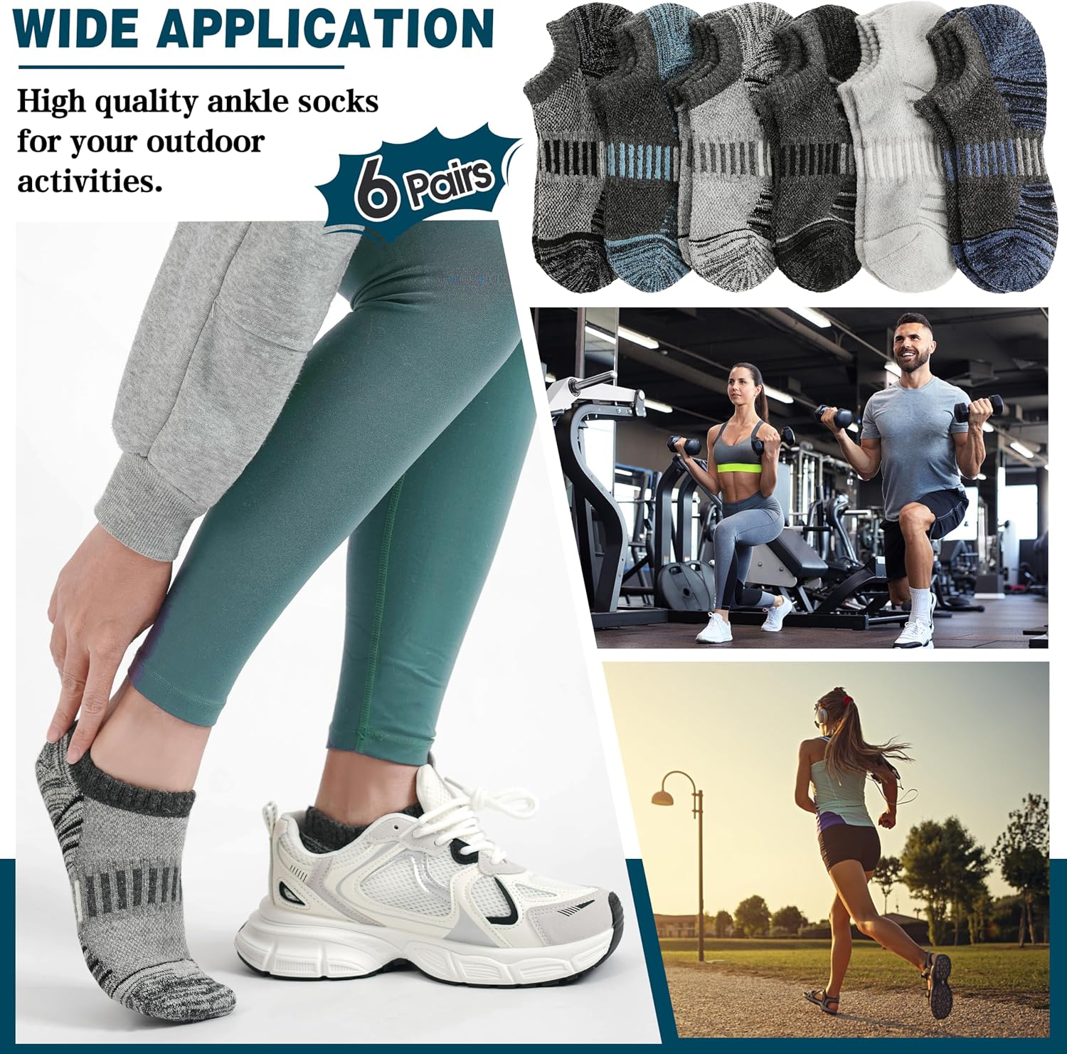 Detalle 2 de Merino Wool Running Socks